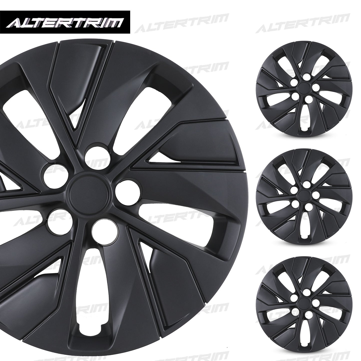 16 Inch Wheel Hubcaps for 2019-2025 Nissan Altima - Matte Black