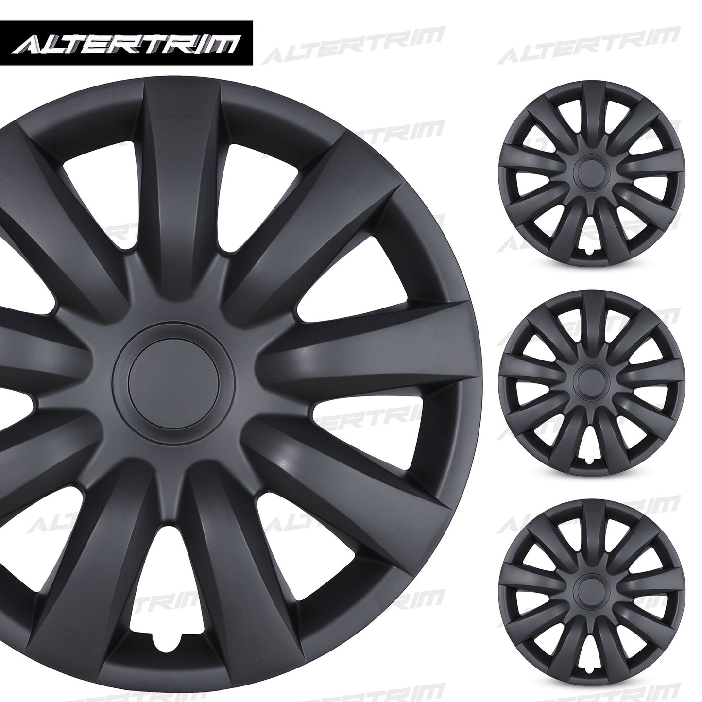 15 Inch Wheel Hubcaps for 2002-2006 Toyota Camry - Matte Black