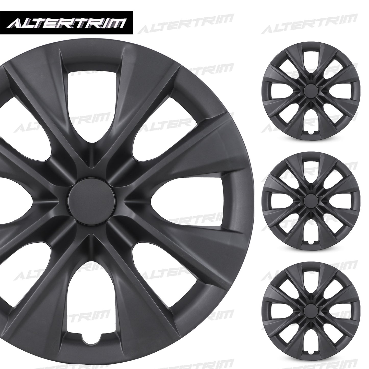 15 Inch Wheel Hubcaps for 2009-2019 TOYOTA Corolla - Matte Black
