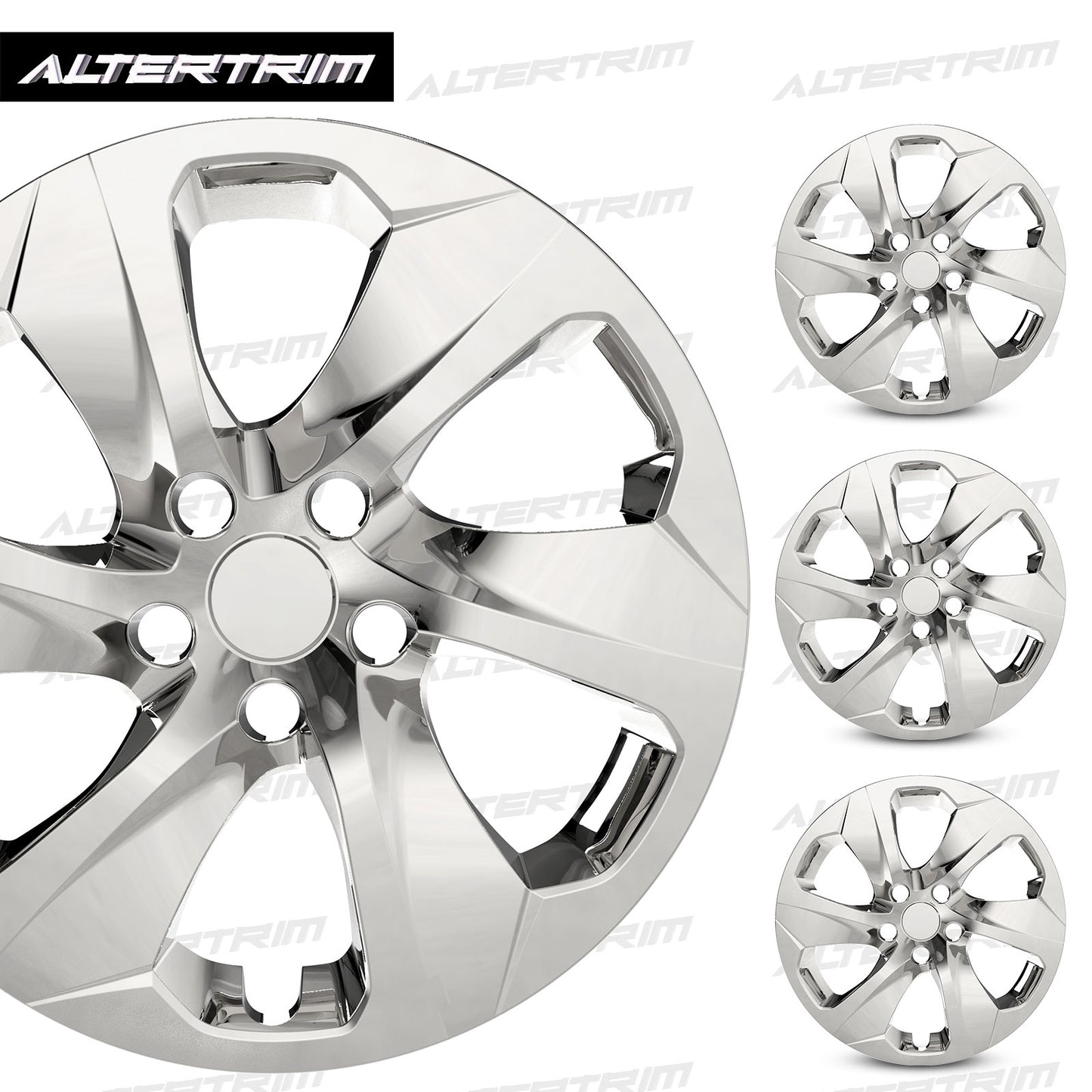 17 Inch Wheel Hubcaps for 2019-2025 Toyota RAV4 - Chrome