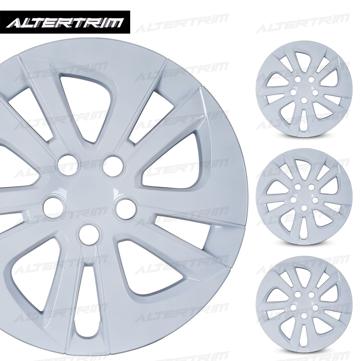 15 Inch Wheel Hubcaps for 2016-2022 TOYOTA Prius/ 2020-2024 TOYOTA Corolla - White Lacquer