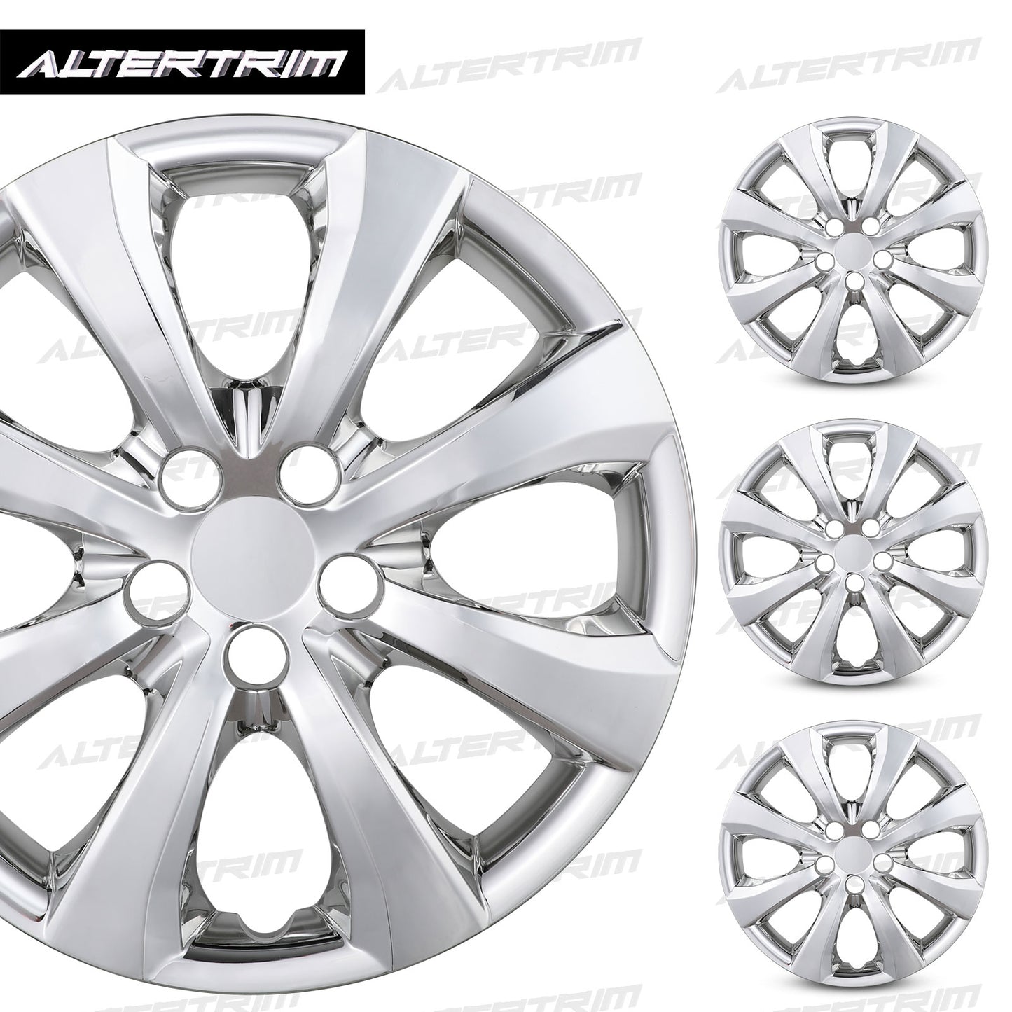 16 Inch Wheel Hubcaps for 2014-2026 TOYOTA Corolla and 2009-2014 TOYOTA Matrix - Chrome