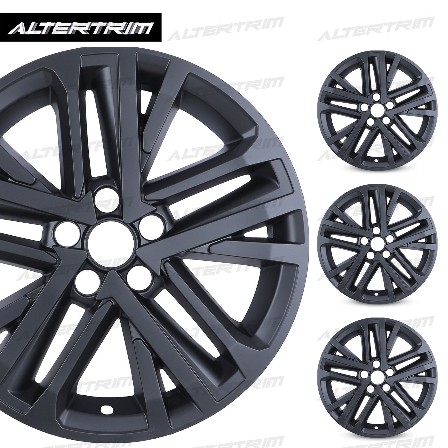 18 Inch Wheel Skins for 2025-2026 Toyota Camry Hybrid SE/XLE model - Matte Black
