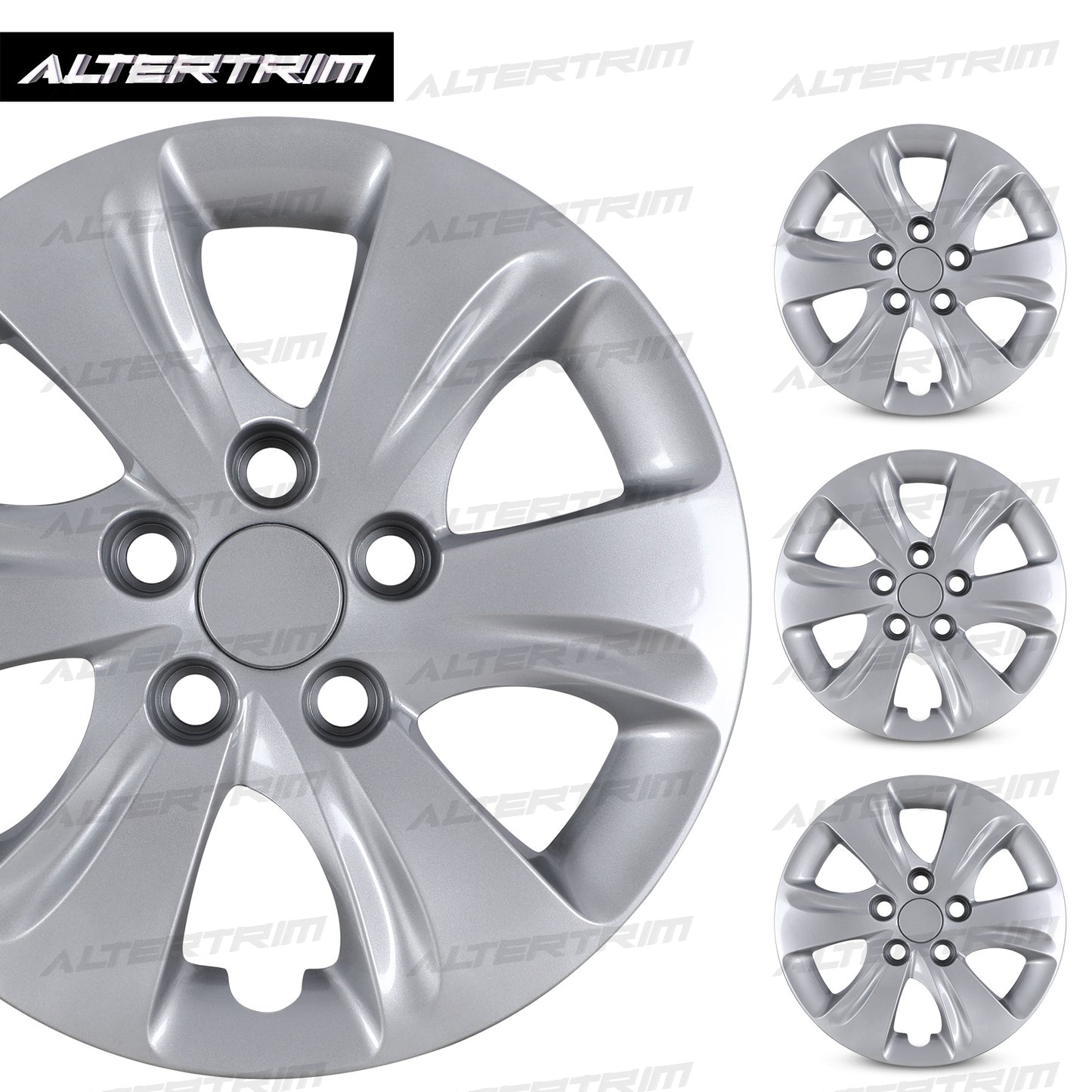 15 Inch Wheel Hubcaps for 2011-2016 Hyundai Elantra Sedan - Lacquer