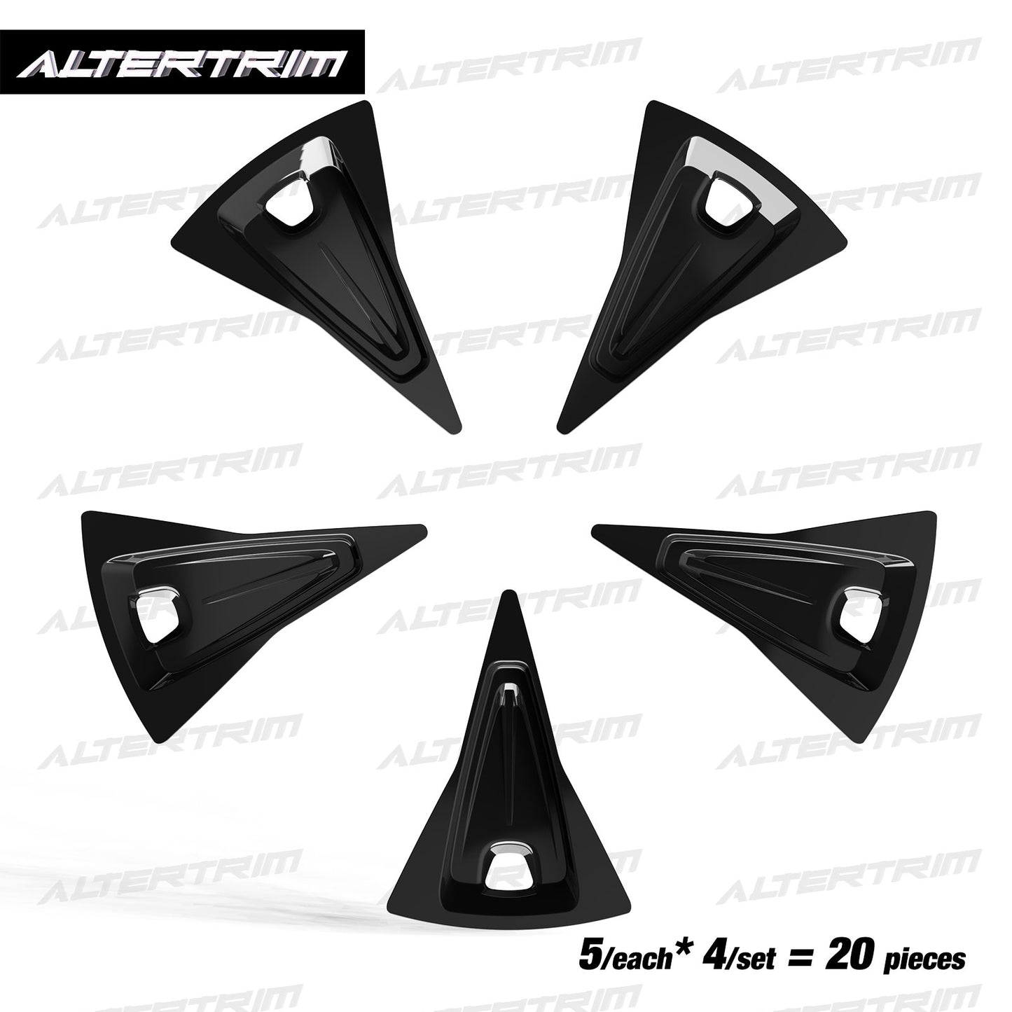 18 Inch Wheel Inserts for 2023-2025 Honda CR-V EX / EX-L - Black Lacquer (S2 Style)