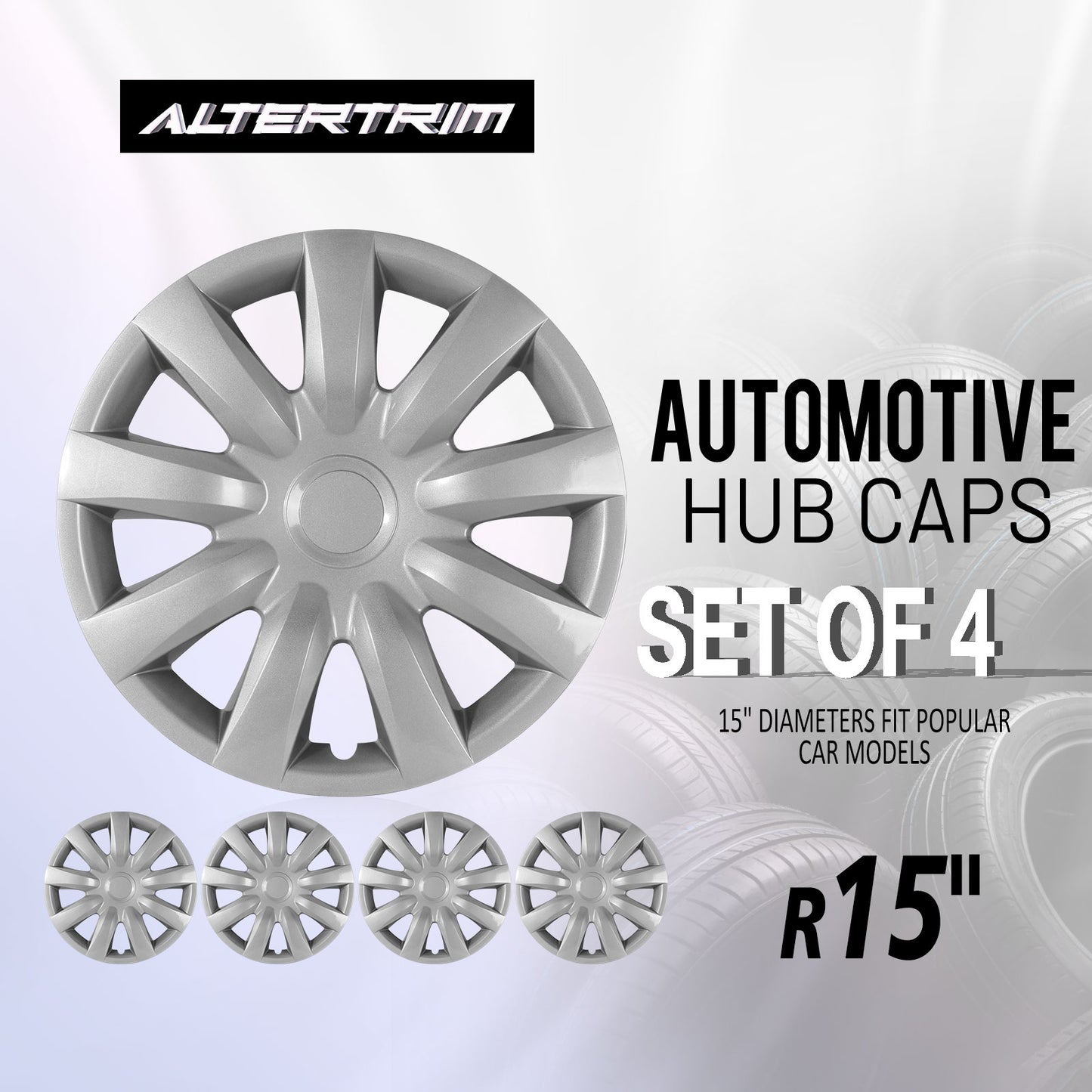 15 Inch Wheel Hubcaps for 2002-2006 Toyota Camry - Lacquer