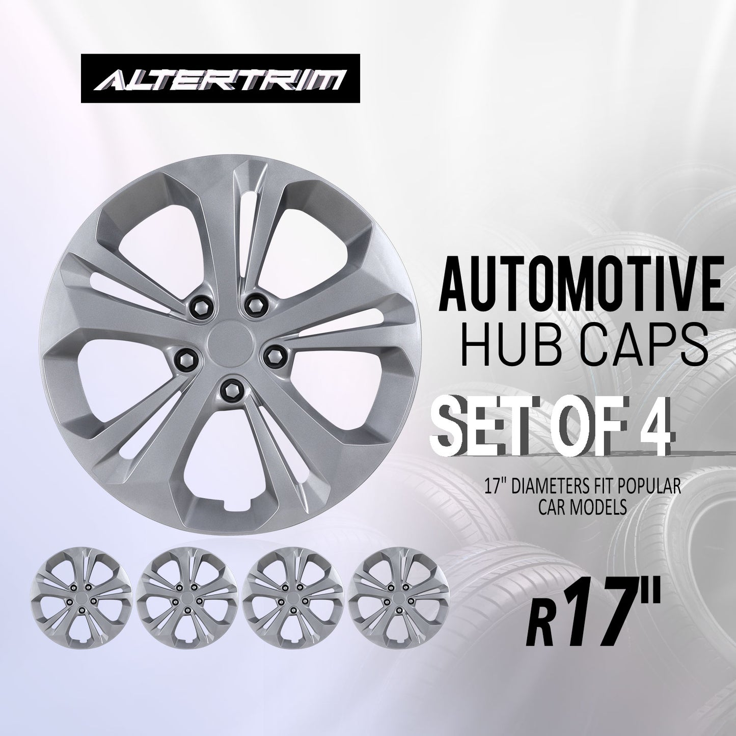 17 Inch Wheel Hubcaps for 2024-2026 Chevy Trax - Lacquer