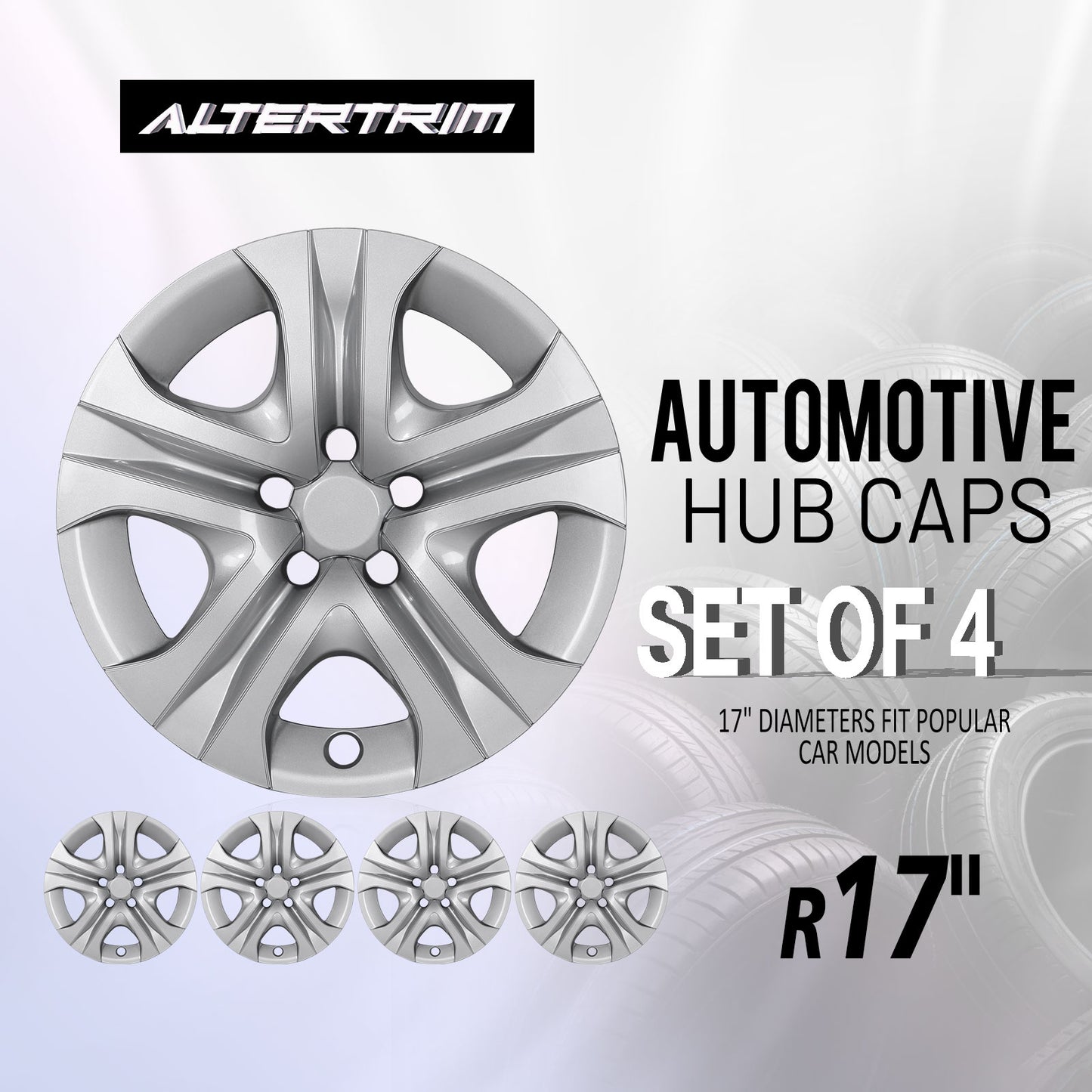 17 Inch Wheel Hubcaps for 2013-2018 TOYOTA RAV4 - Lacquer