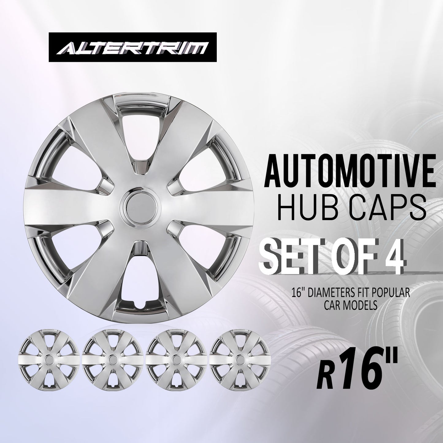 16 Inch Wheel Hubcaps for 2007-2011 TOYOTA Camry - Chrome