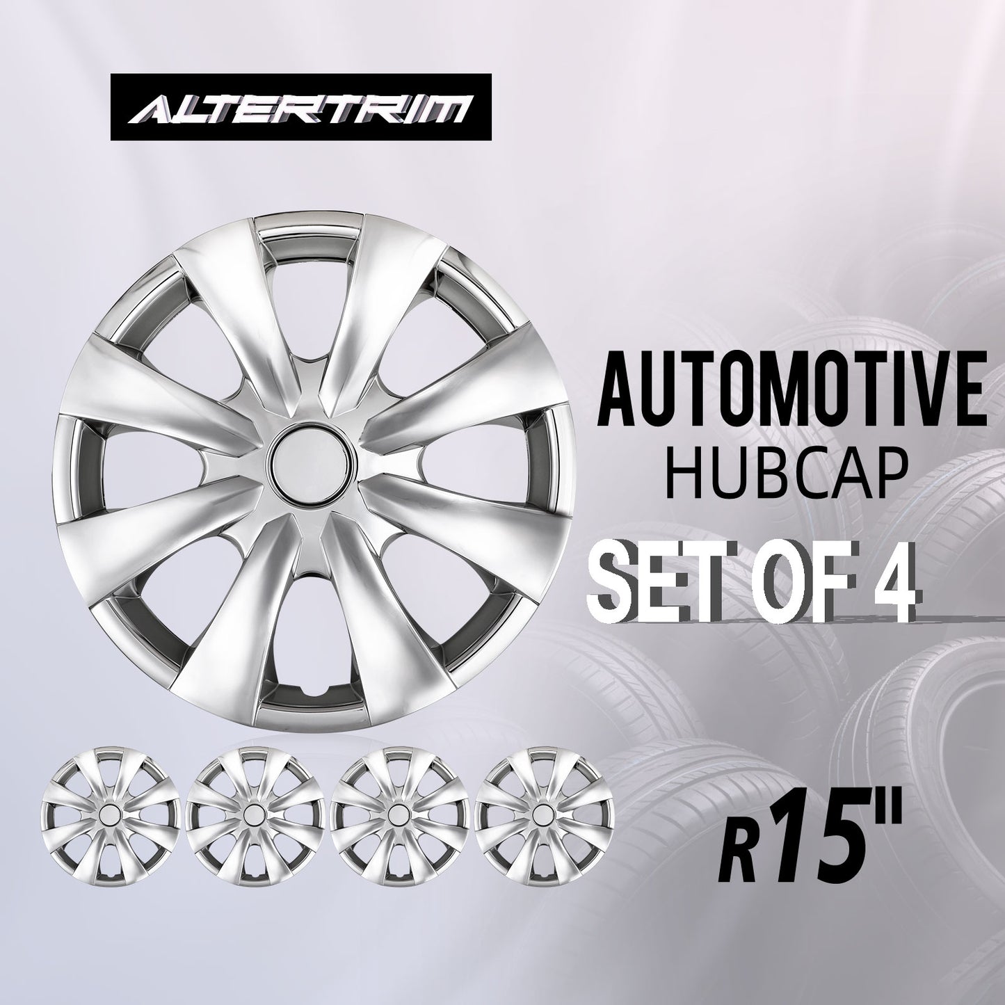 15 Inch Wheel Hubcaps for 2009-2019 TOYOTA Corolla - Chrome