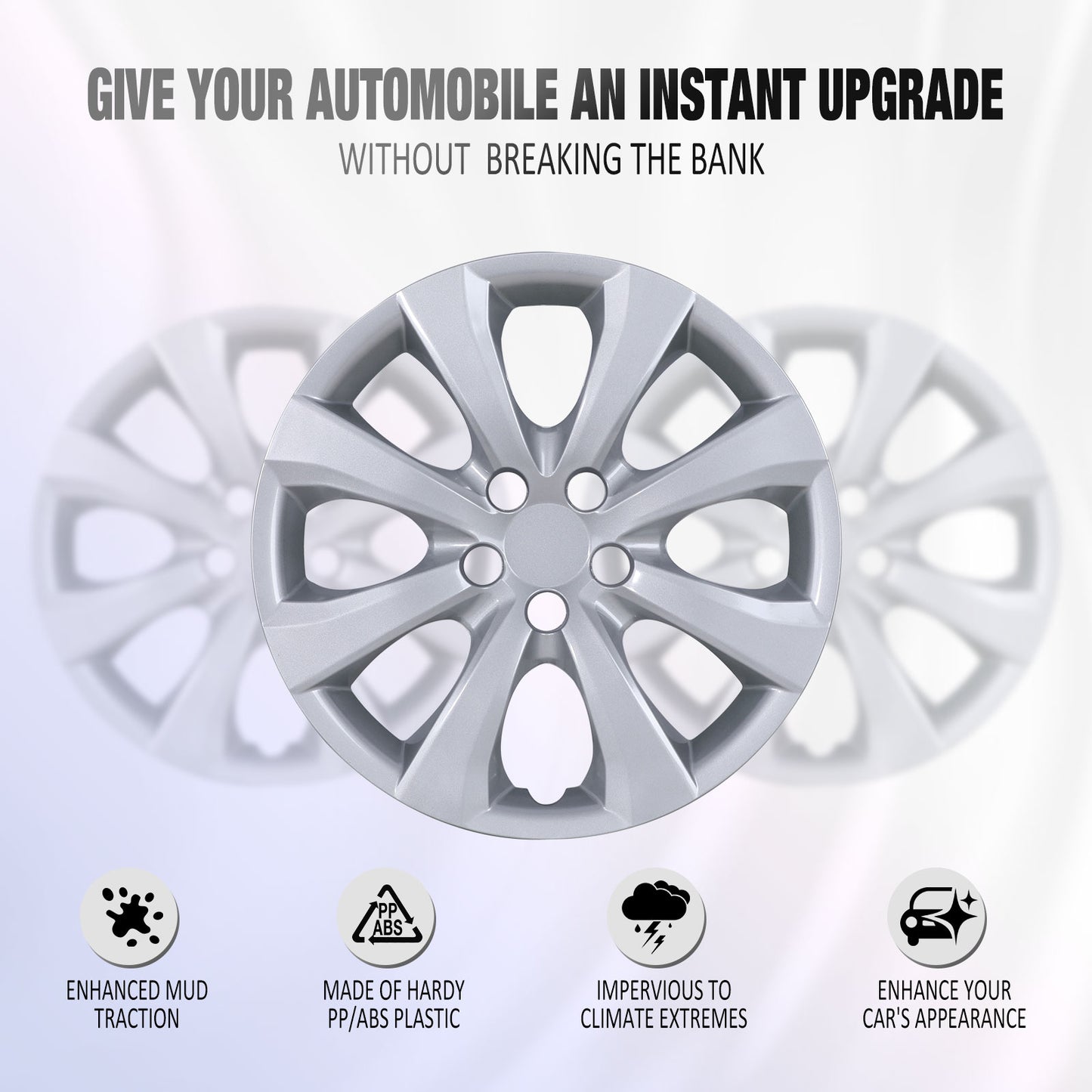 16 Inch Wheel Hubcaps for 2014-2026 TOYOTA Corolla and 2009-2014 TOYOTA Matrix - Lacquer