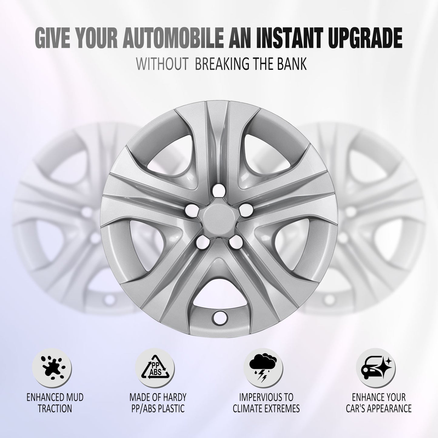 17 Inch Wheel Hubcaps for 2013-2018 TOYOTA RAV4 - Lacquer