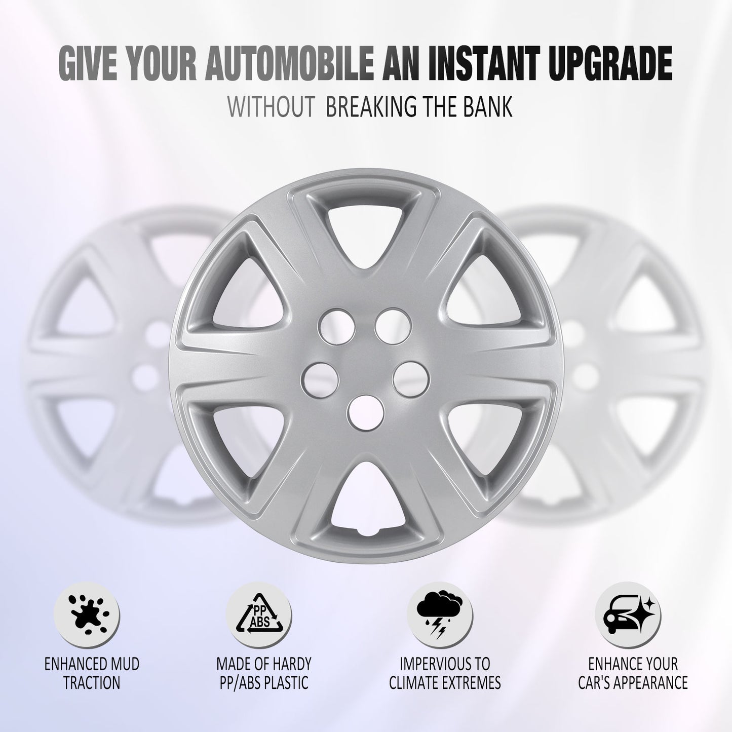 15 Inch Wheel Hubcaps for 2005-2008 TOYOTA Corolla - Lacquer