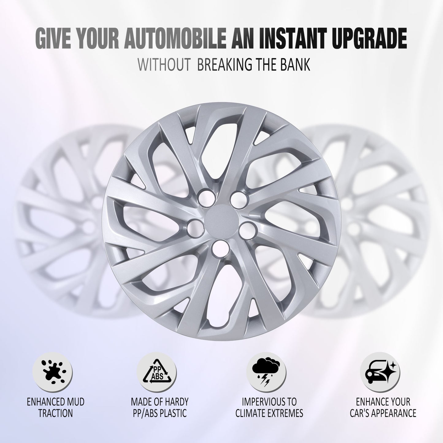 16 Inch Wheel Hubcaps for 2009-2026 TOYOTA Corolla and 2009-2014 TOYOTA Matrix - Lacquer