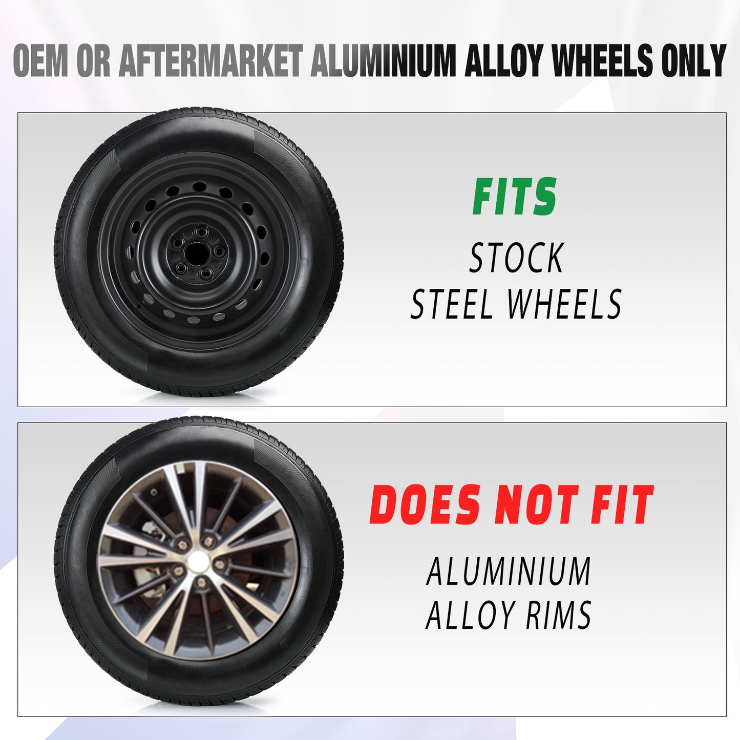 15 Inch Wheel Hubcaps for 2009-2019 TOYOTA Corolla - Matte Black