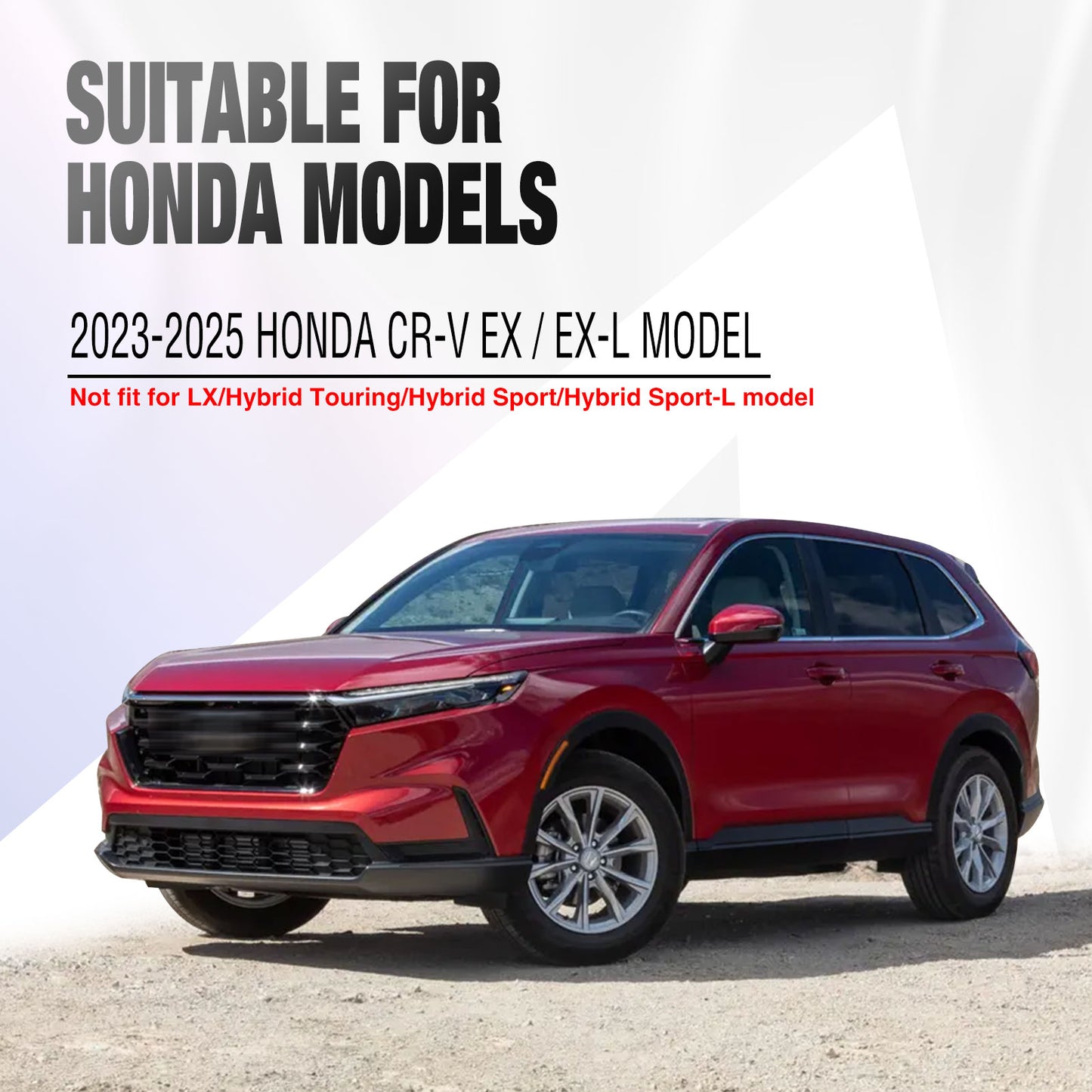 18 Inch Wheel Inserts for 2023-2025 Honda CR-V EX / EX-L - Matte Black (S2 Style)