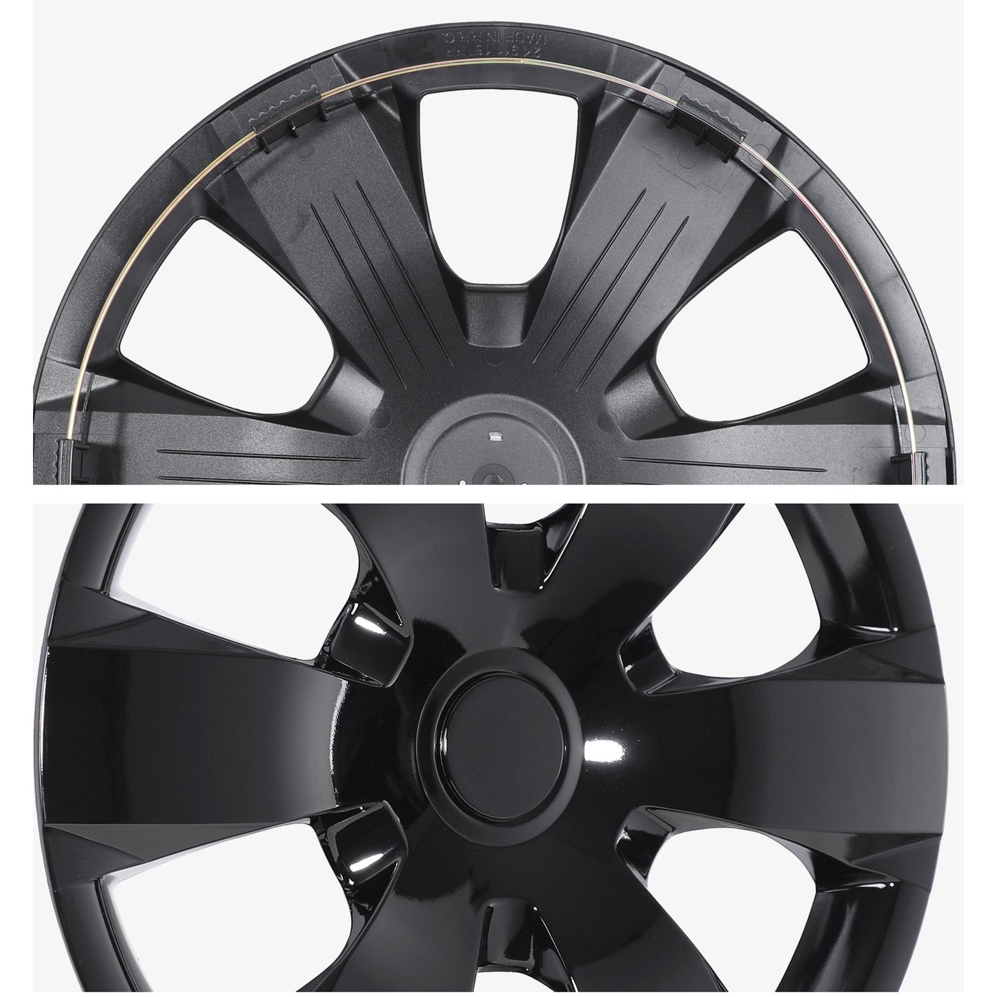 16 Inch Wheel Hubcaps for 2007-2011 TOYOTA Camry - Black Lacquer