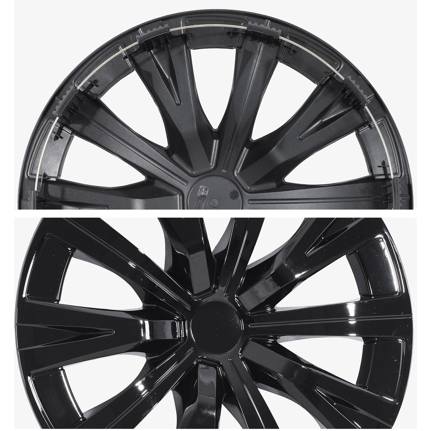 16 Inch Wheel Hubcaps for 2015-2024 TOYOTA Camry - Black Lacquer