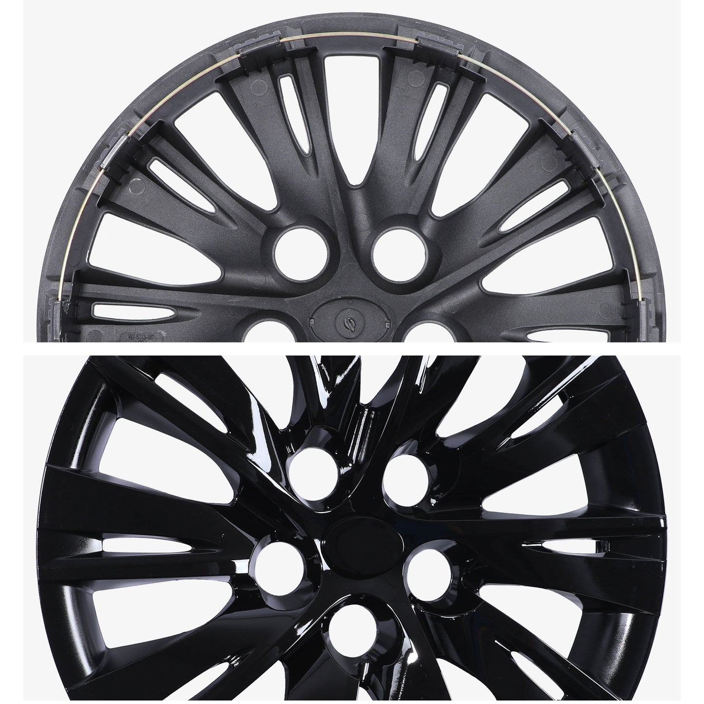 16 Inch Wheel Hubcaps for 2012-2014 TOYOTA Camry - Black Lacquer