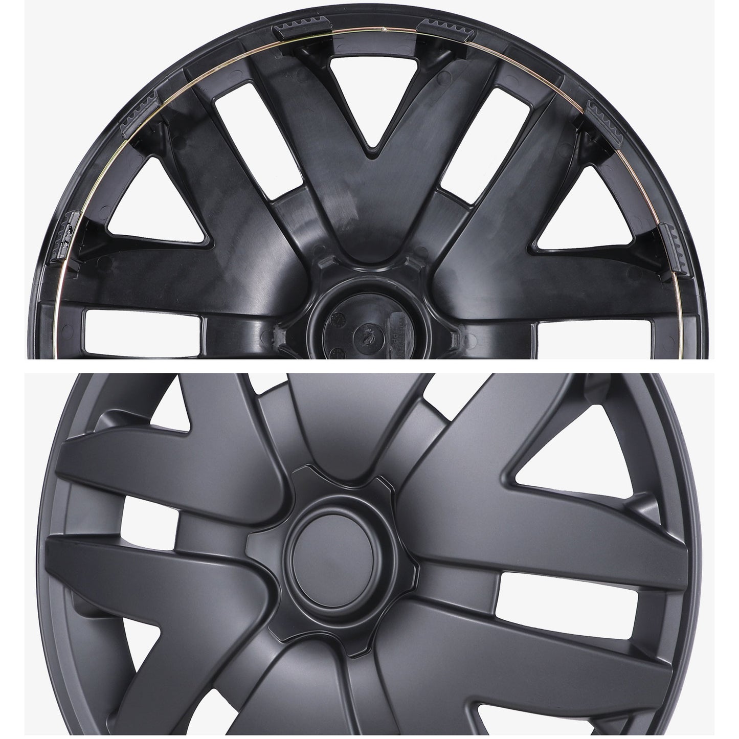 16 Inch Wheel Hubcaps for 2004-2010 Toyota Sienna - Matte Black
