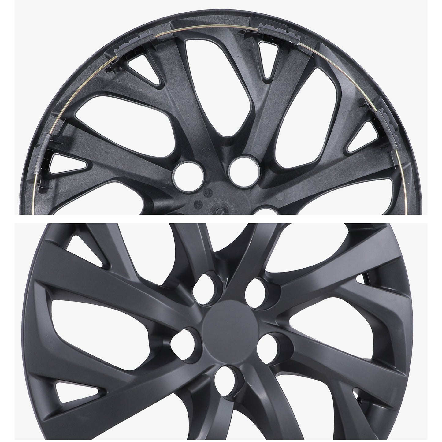 16 Inch Wheel Hubcaps for 2009-2026 TOYOTA Corolla and 2009-2014 TOYOTA Matrix - Matte Black