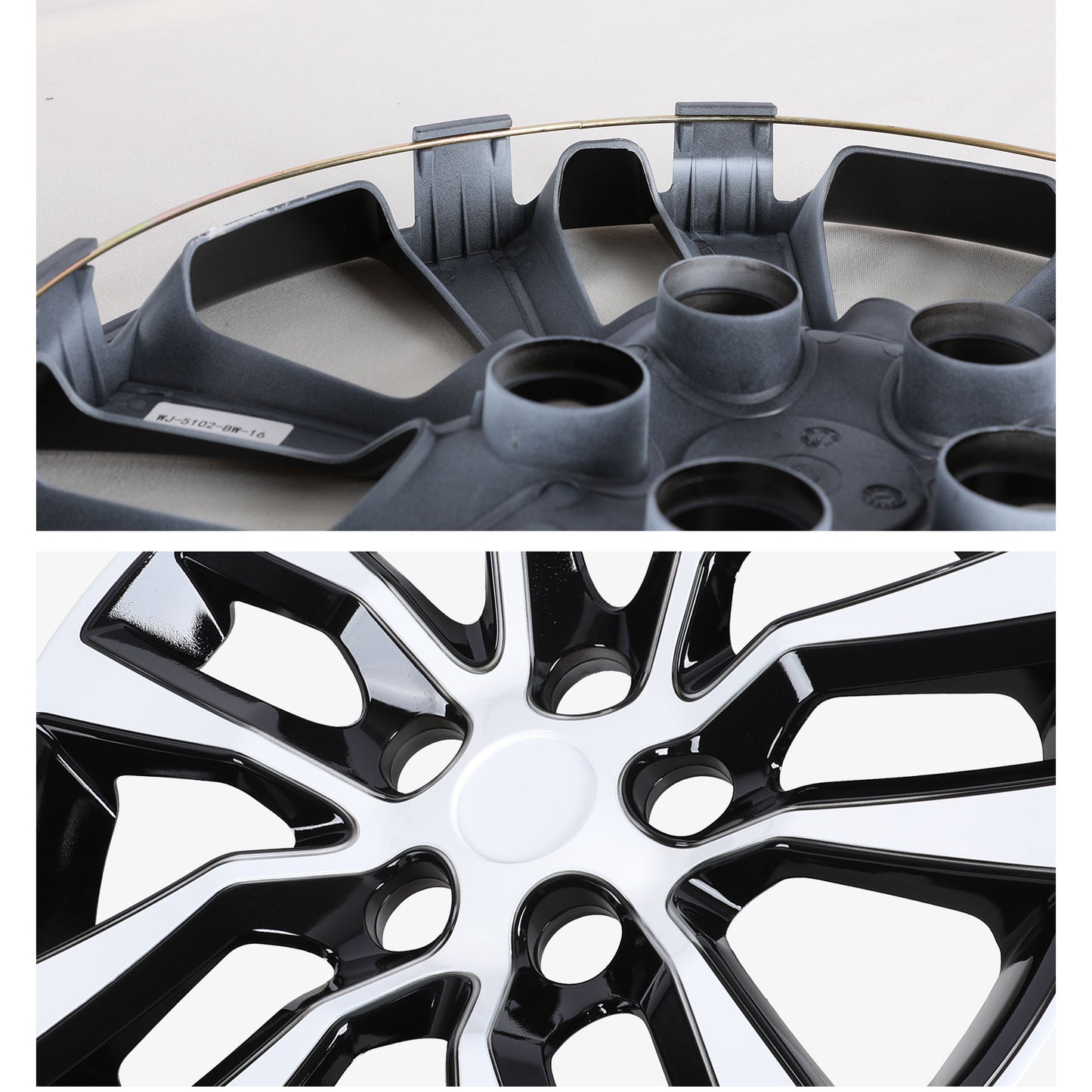 16 Inch Wheel Hubcaps for 2013-2018 Nissan Altima Sedan - Black Lacquer & White Lacquer(副本)