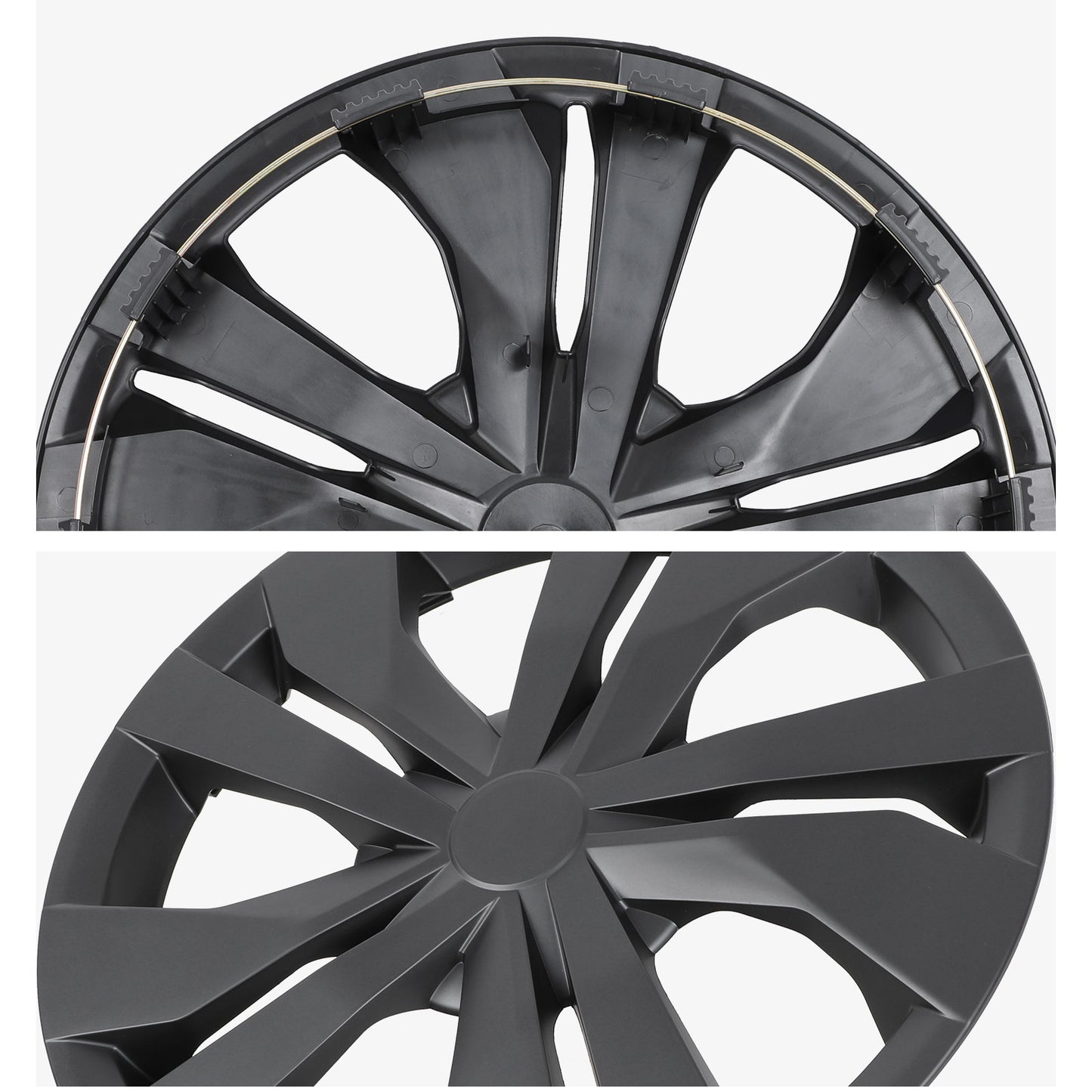 15 Inch Wheel Hubcaps for 2007-2026 Nissan Versa - Matte Black
