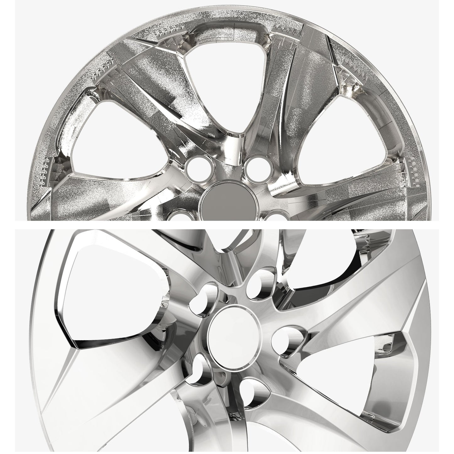 17 Inch Wheel Hubcaps for 2019-2025 Toyota RAV4 - Chrome