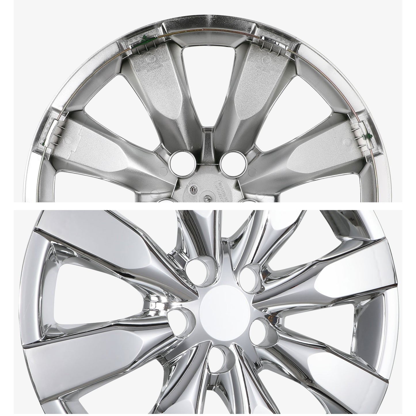 16 Inch Wheel Hubcaps for 2009-2019 TOYOTA Corolla and 2009-2014 TOYOTA Matrix - Chrome