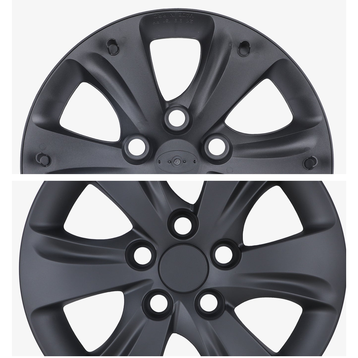 15 Inch Wheel Hubcaps for 2011-2016 Hyundai Elantra Sedan - Matte Black