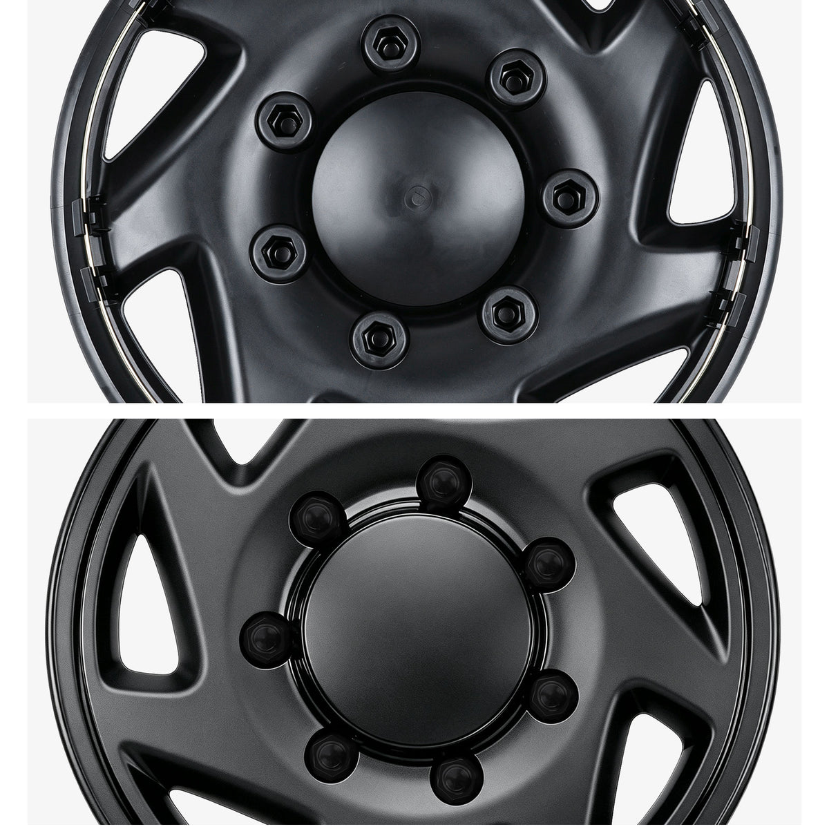 16 Inch Wheel Skins for 1992-2014 Ford E Series Van - Matte Black