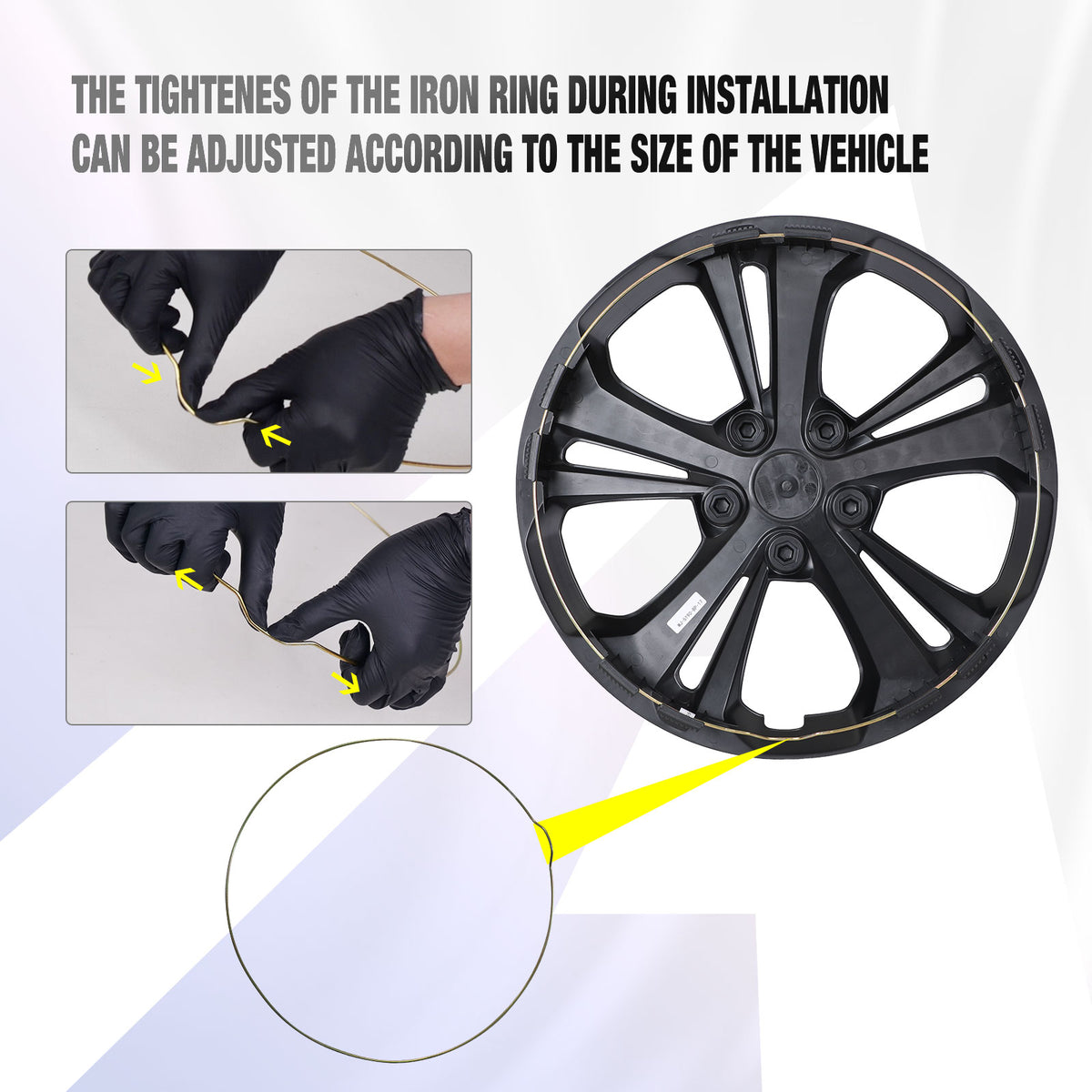 17 Inch Wheel Skins for 2024-2025 Chevy Trax - Matte Black