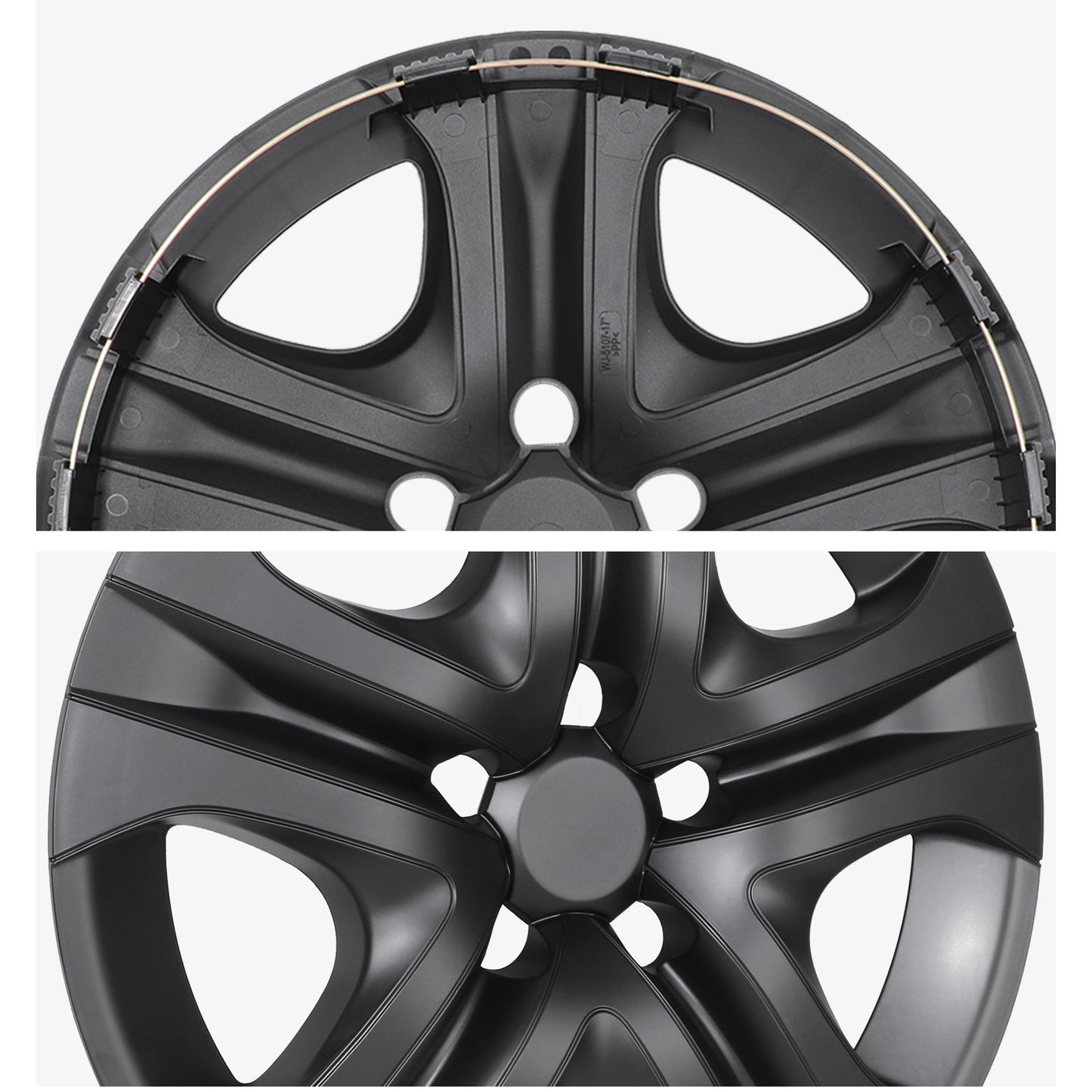 17 Inch Wheel Hubcaps for 2013-2018 TOYOTA RAV4 - Matte Black
