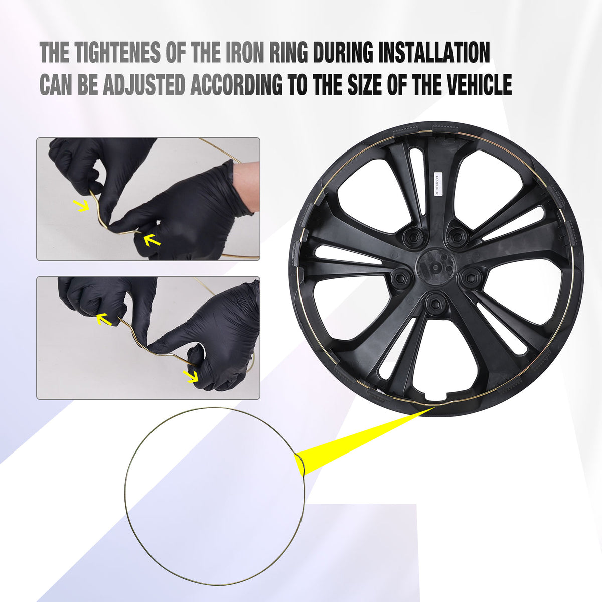17 Inch Wheel Skins for 2024-2025 Chevy Trax - Black