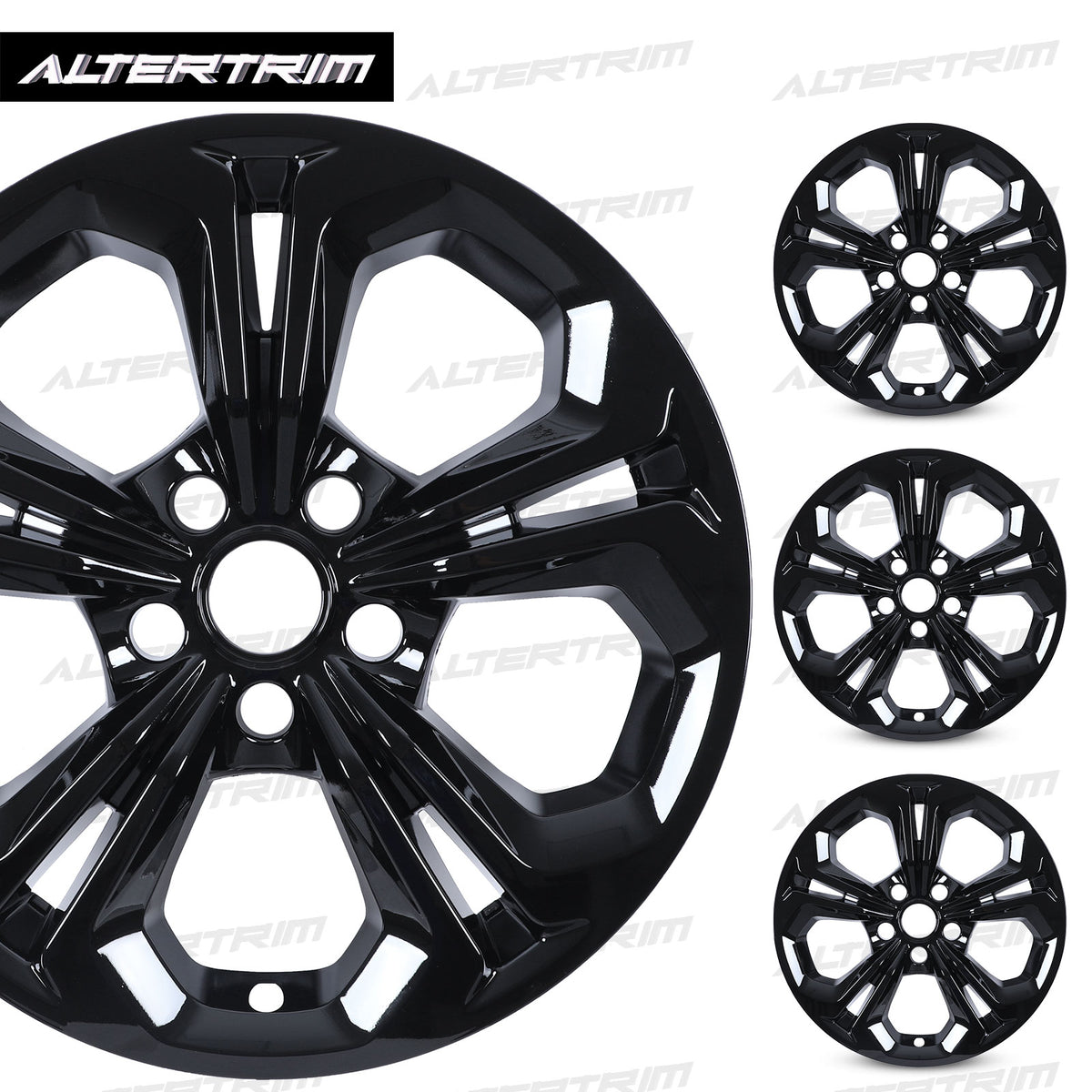 17 Inch Wheel Skins for 2023-2026 Honda Accord - Black Lacquer