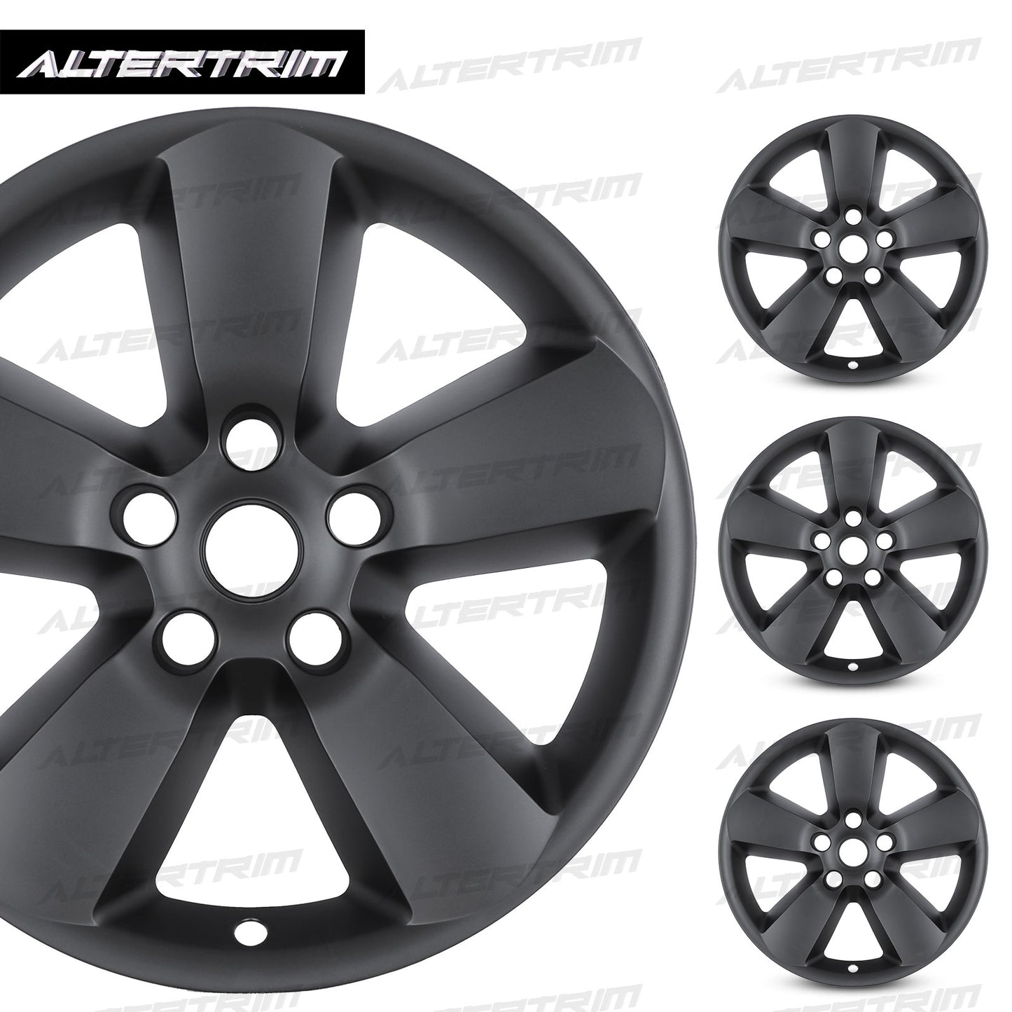 20 Inch Wheel Skins for 13-23 Dodge Ram 1500 Classic - Matte Black