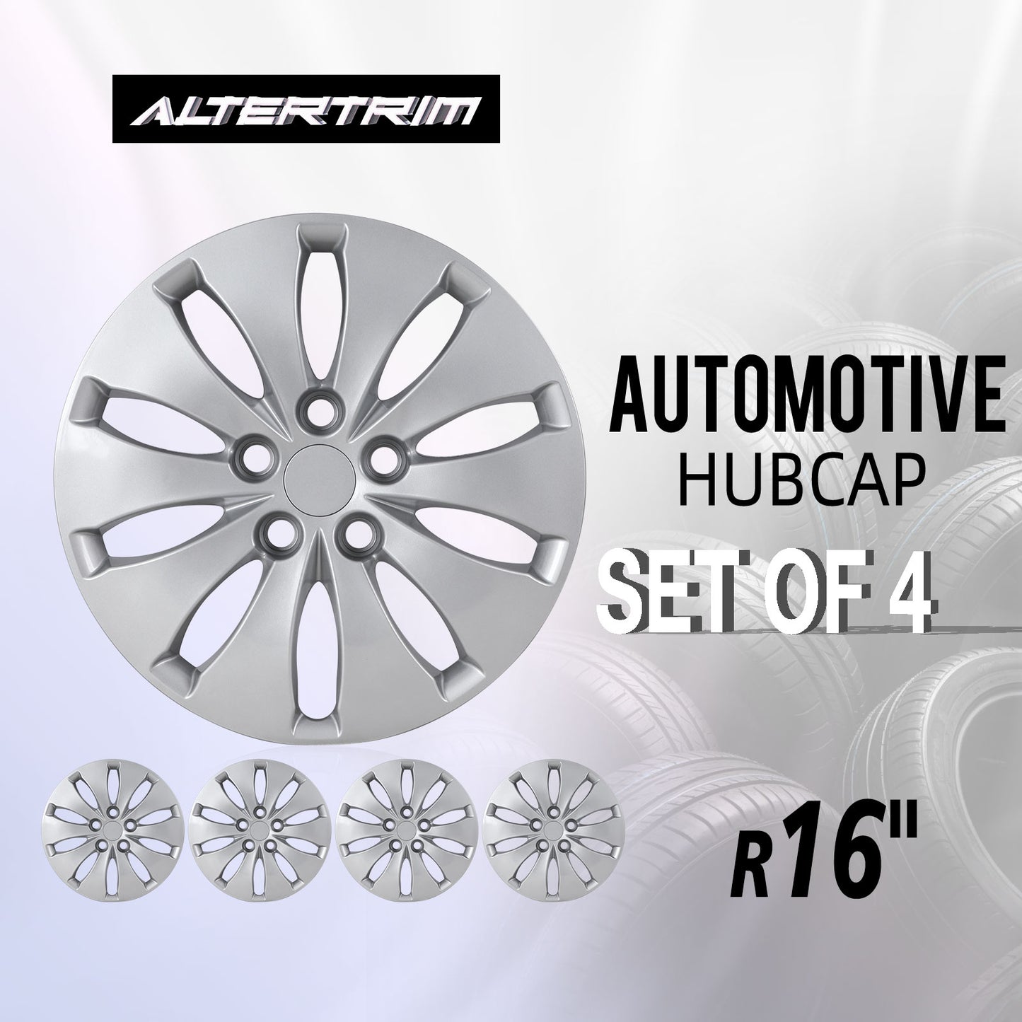 16 Inch Wheel Hubcaps for 2008-2012 Honda Accord Sedan - Lacquer