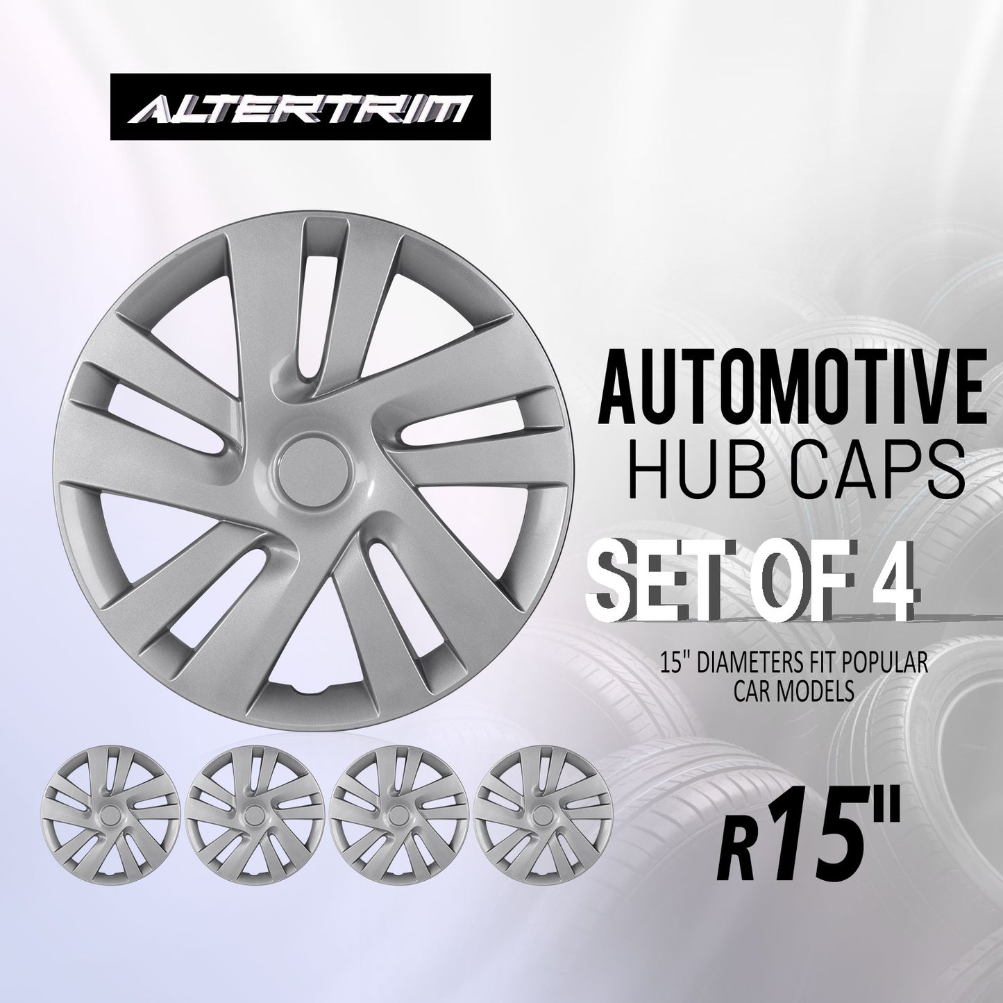 15 Inch Wheel Hubcaps for 2013-2021 Nissan NV200 - Lacquer