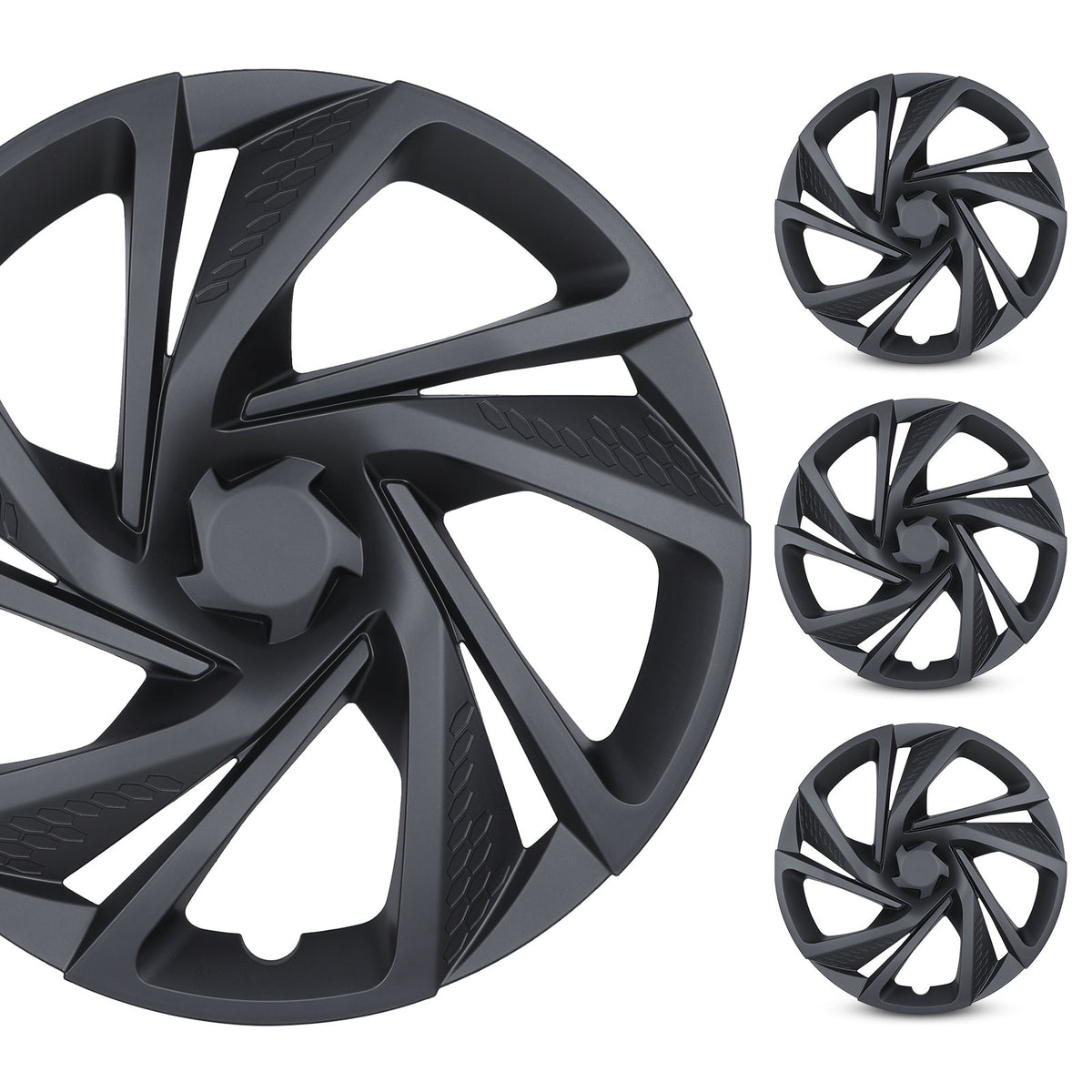 16 Inch Wheel Skins for 2017-2023 SUBARU IMPREZA SEDAN/WAGON - Matte Black