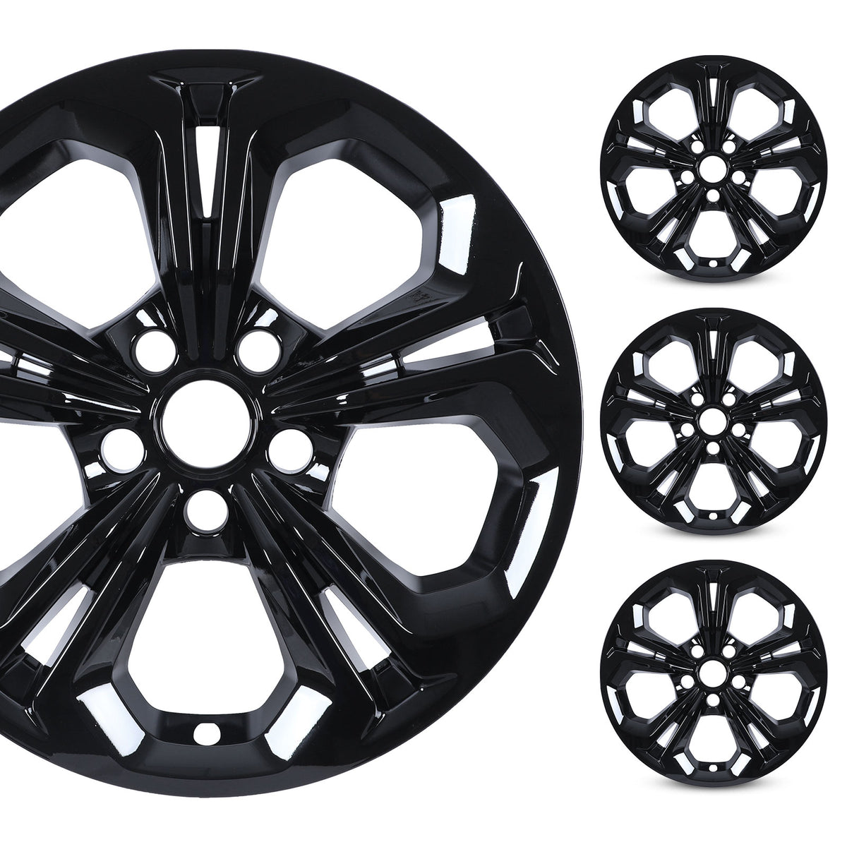 17 Inch Wheel Skins for 2023-2026 Honda Accord - Black Lacquer