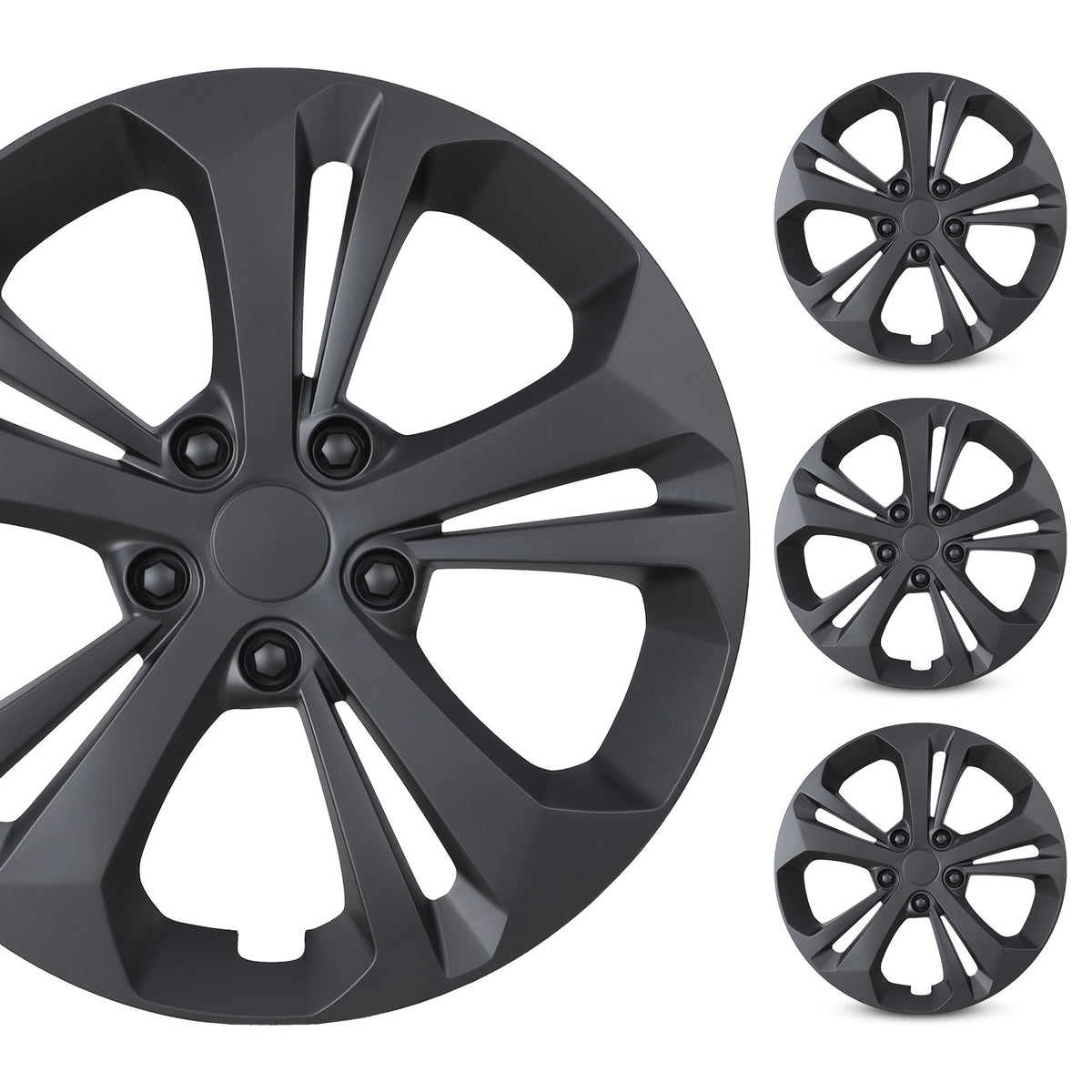 17 Inch Wheel Skins for 2024-2025 Chevy Trax - Matte Black