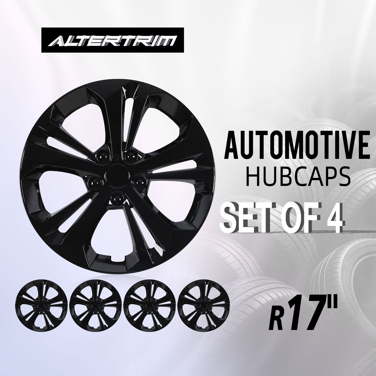17 Inch Wheel Skins for 2024-2025 Chevy Trax - Black