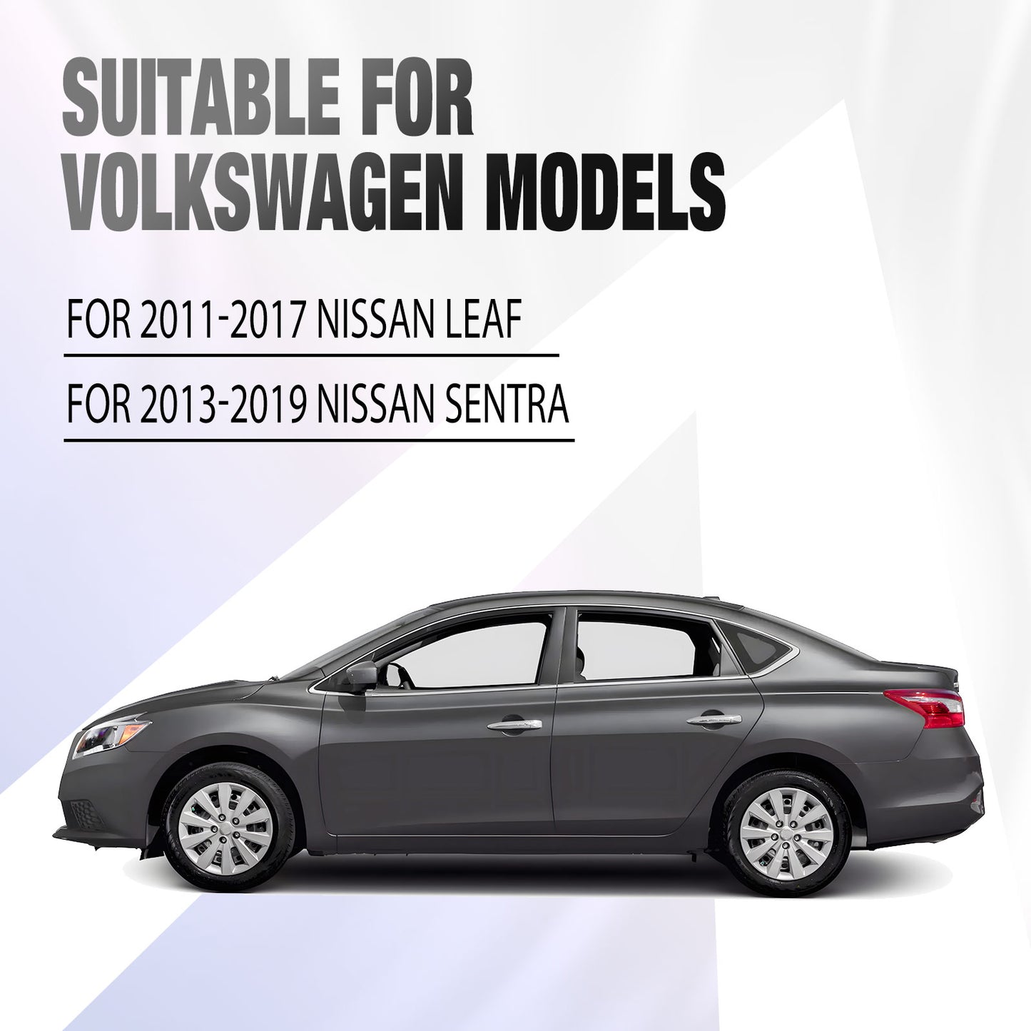 16 Inch Wheel Hubcaps for 2011-2017 Nissan Leaf/ 2013-2019 Nissan Sentra - Chrome