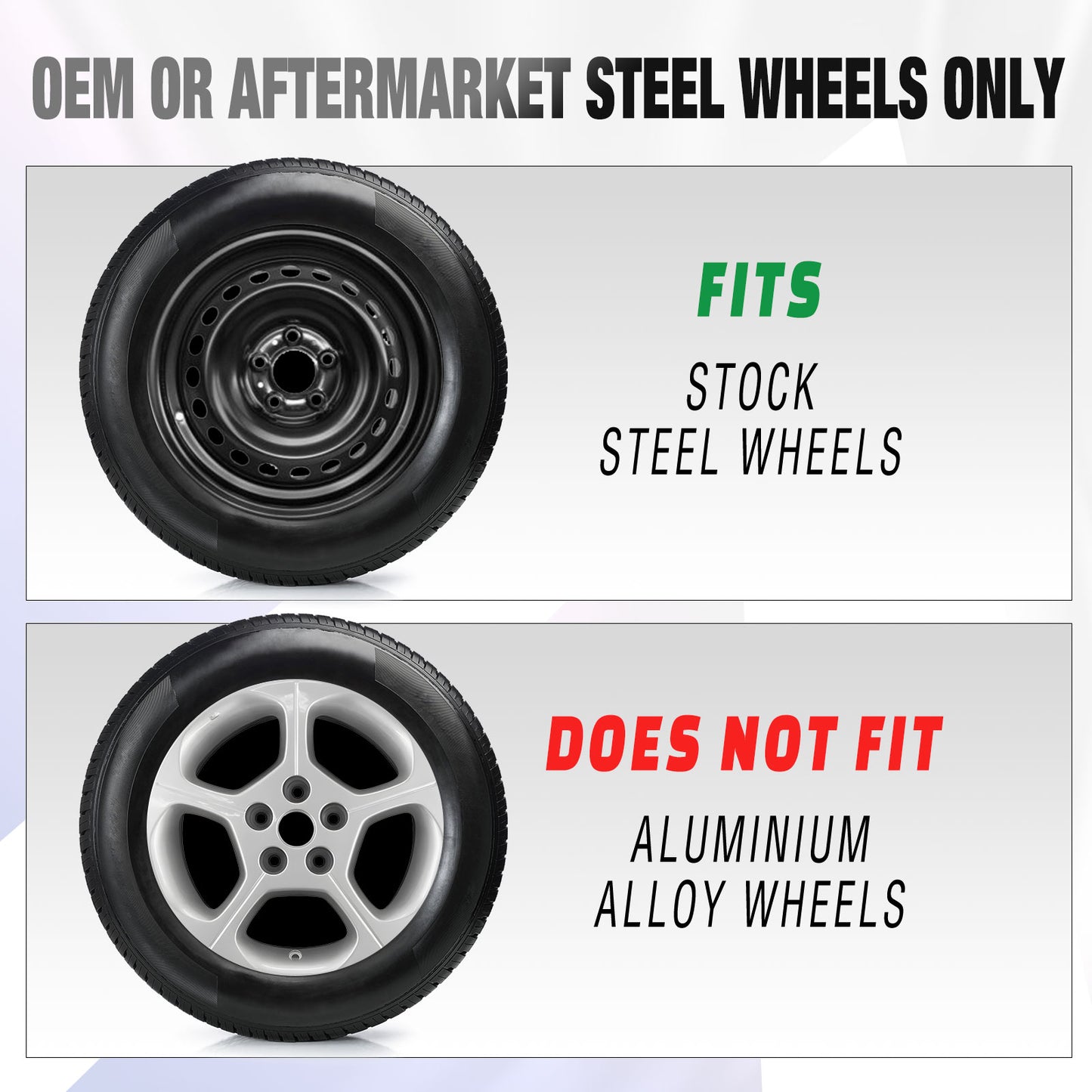 16 Inch Wheel Hubcaps for 2011-2017 Nissan Leaf/ 2013-2019 Nissan Sentra - Chrome