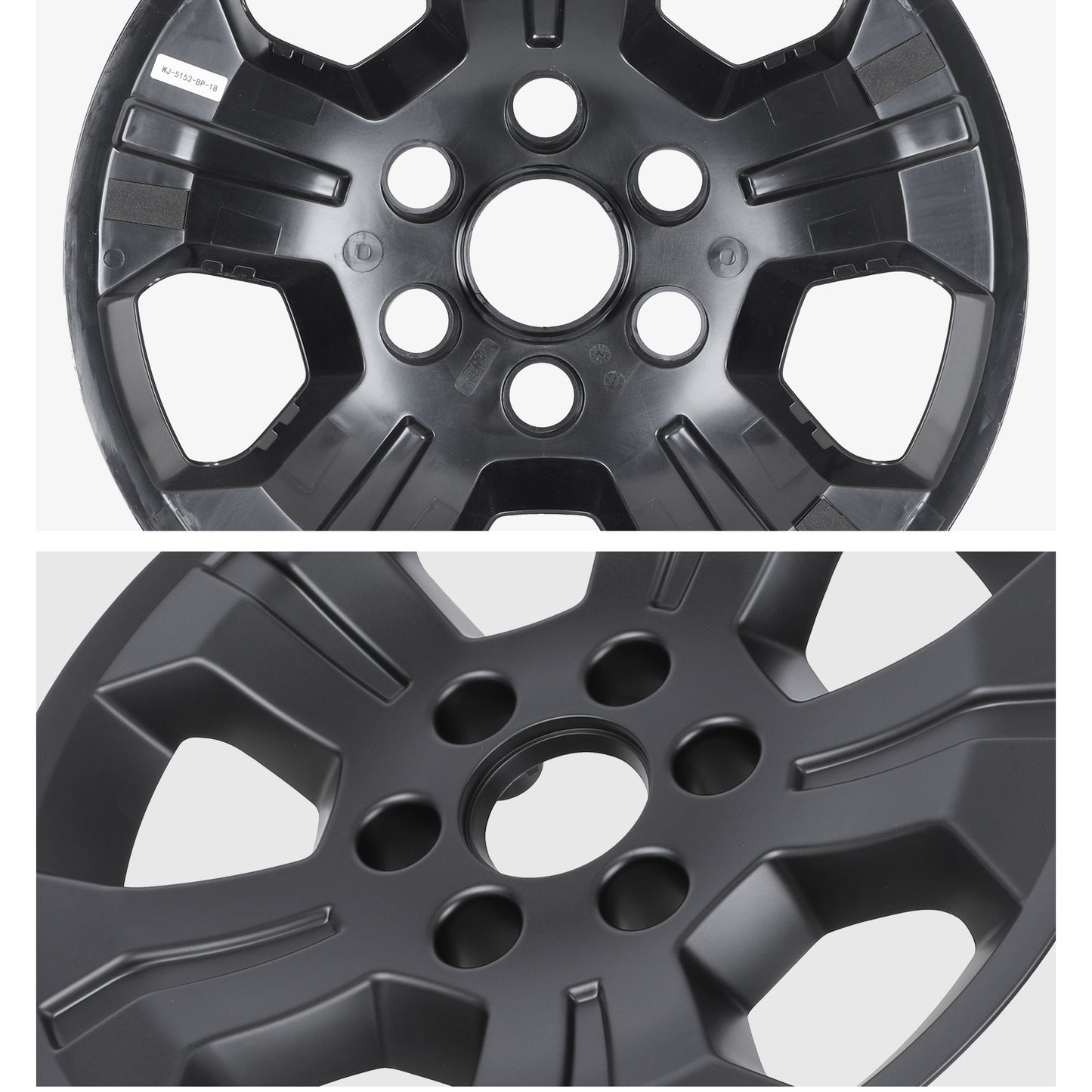 18 Inch Wheel Skins for 2014-2019 Chevy Silverado 1500 - Matte Black