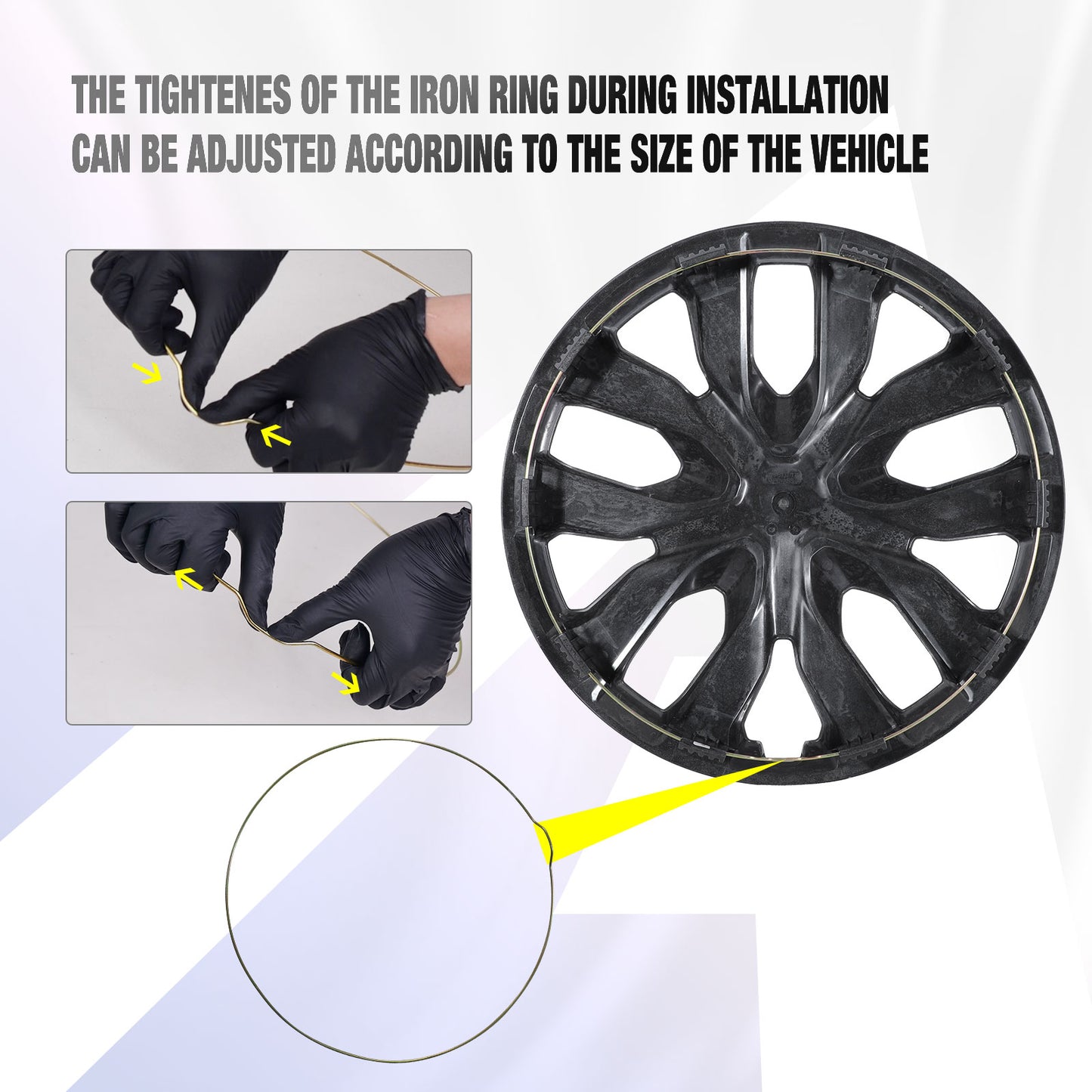 17 Inch Wheel Hubcaps for 2014-2020 Nissan Rogue - Lacquer