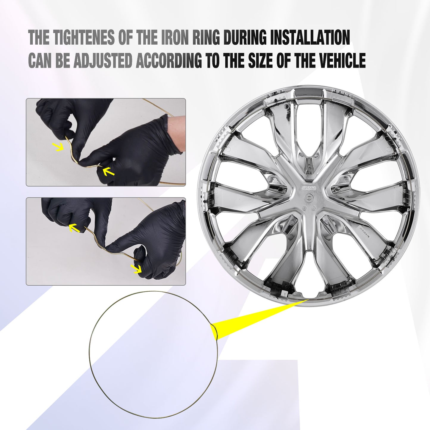 17 Inch Wheel Hubcaps for 2014-2020 Nissan Rogue - Chrom