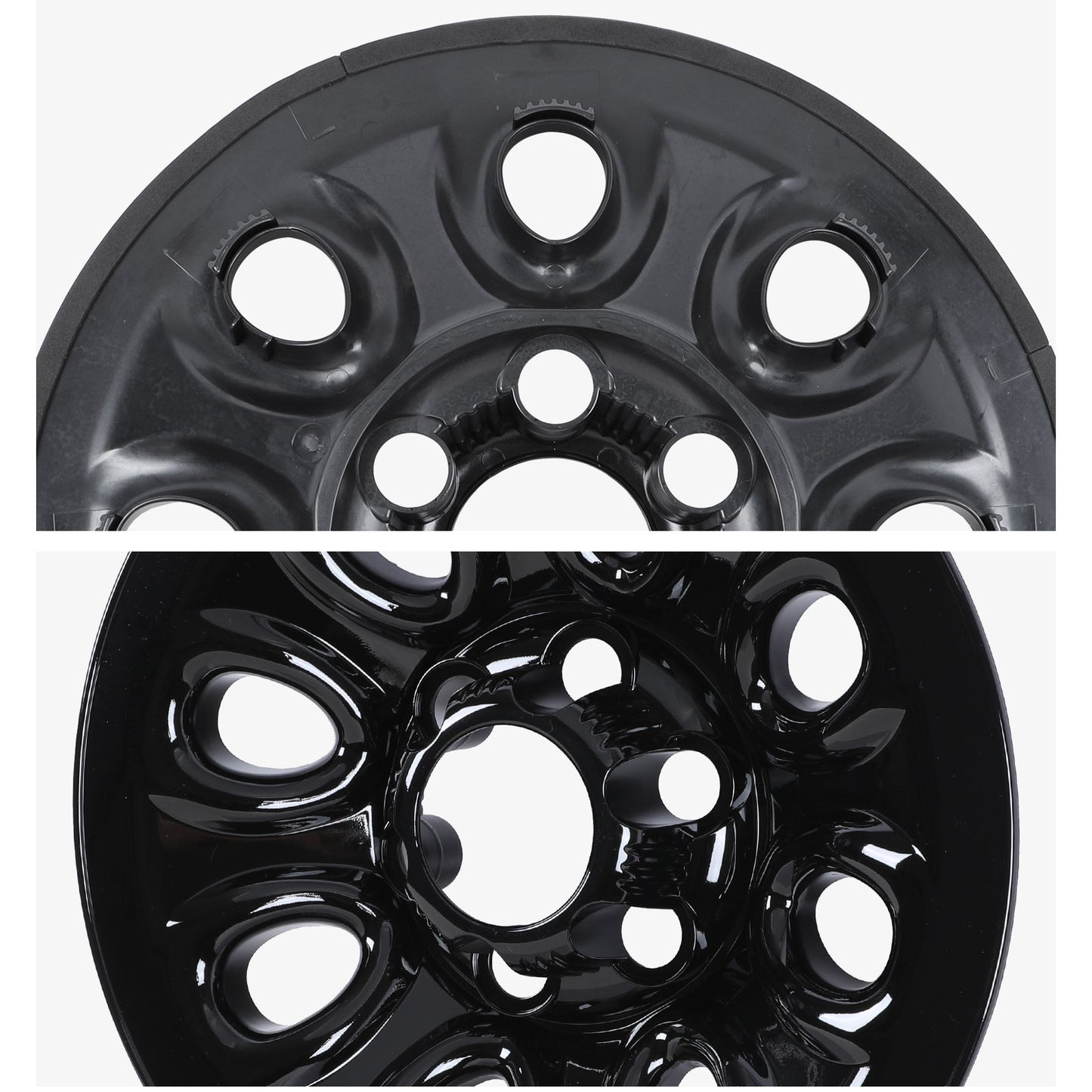 17 Inch Wheel Skins for 05-13 Chevy Silverado GMC Sierra 1500 - Black Lacquer