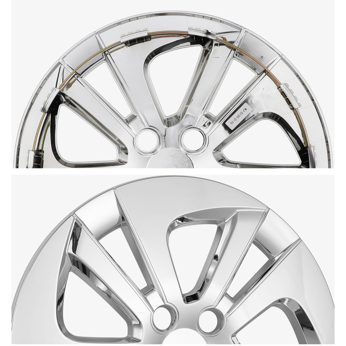 15 Inch Wheel Hubcaps for 2016-2022 TOYOTA Prius/ 2020-2024 TOYOTA Corolla - Chrome