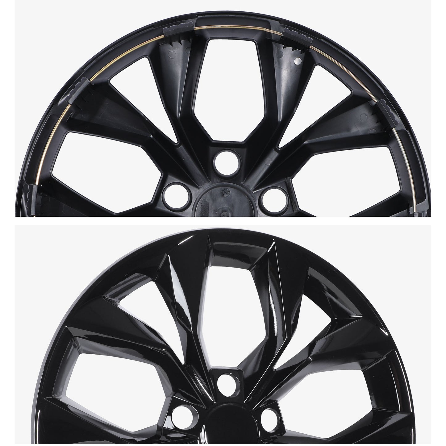17 Inch Wheel Hubcaps for 2023-2026 Honda CR-V LX - Black Lacquer